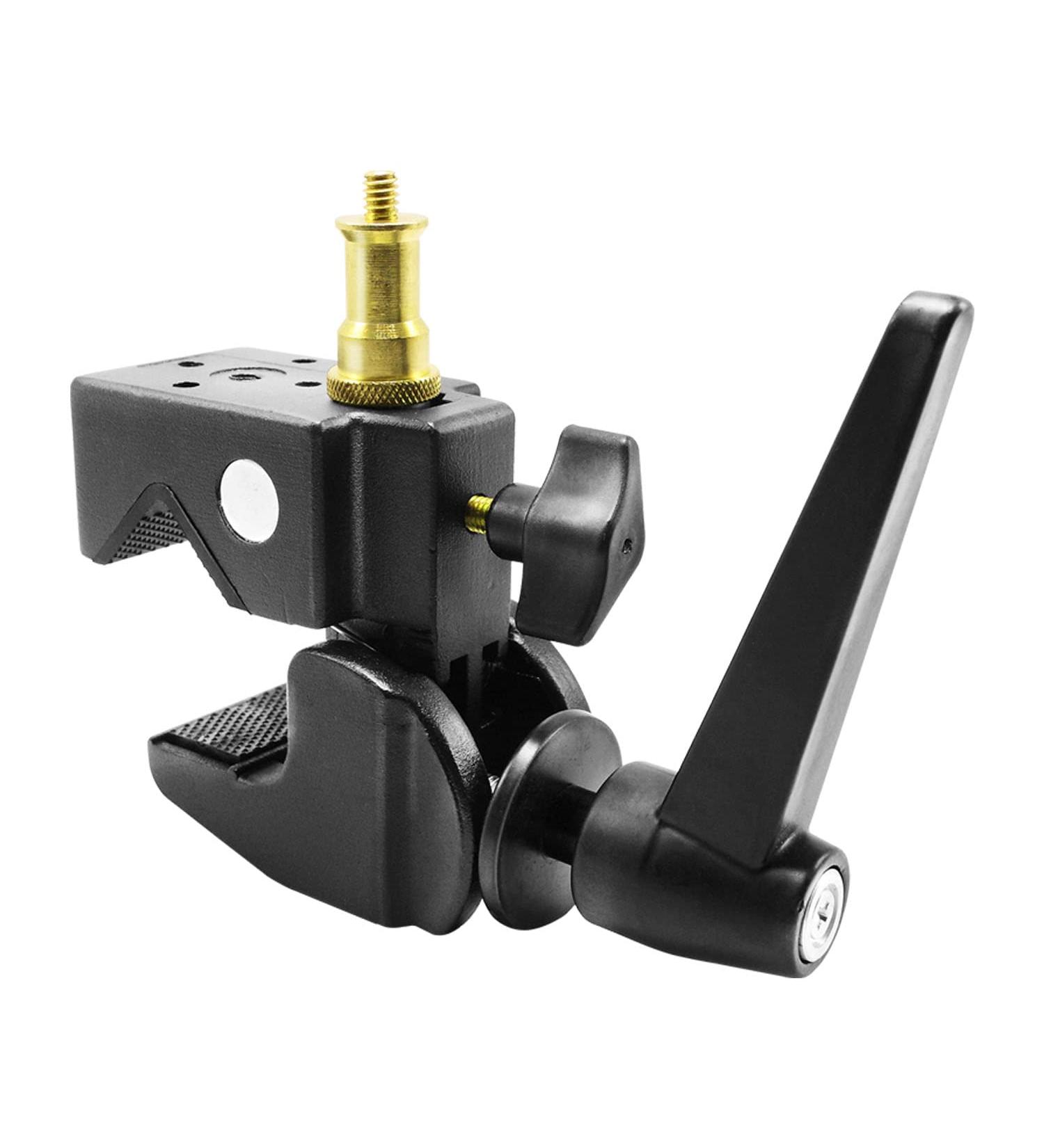 LimoStudio Super Clamp with Metal Stud for Photo Video Studio - AGG1108 Black - Buy Online on GoSupps.com