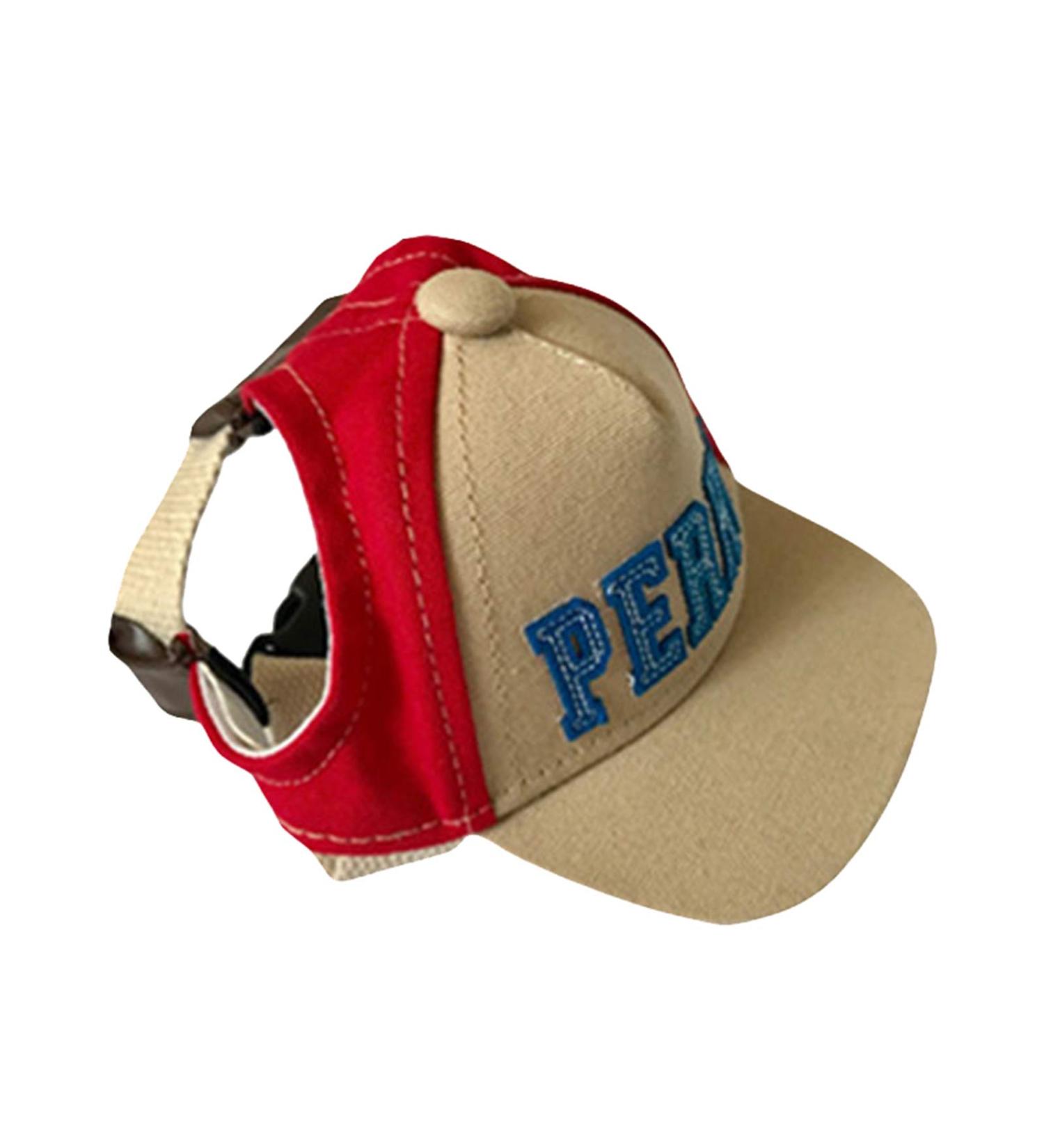 PetPhindU Dog Sun Hat | Baseball Cap for Pets - Red Peaked Cap with Letter Print - Shading Accessory for Dogs - Buy Online on GoSupps.com