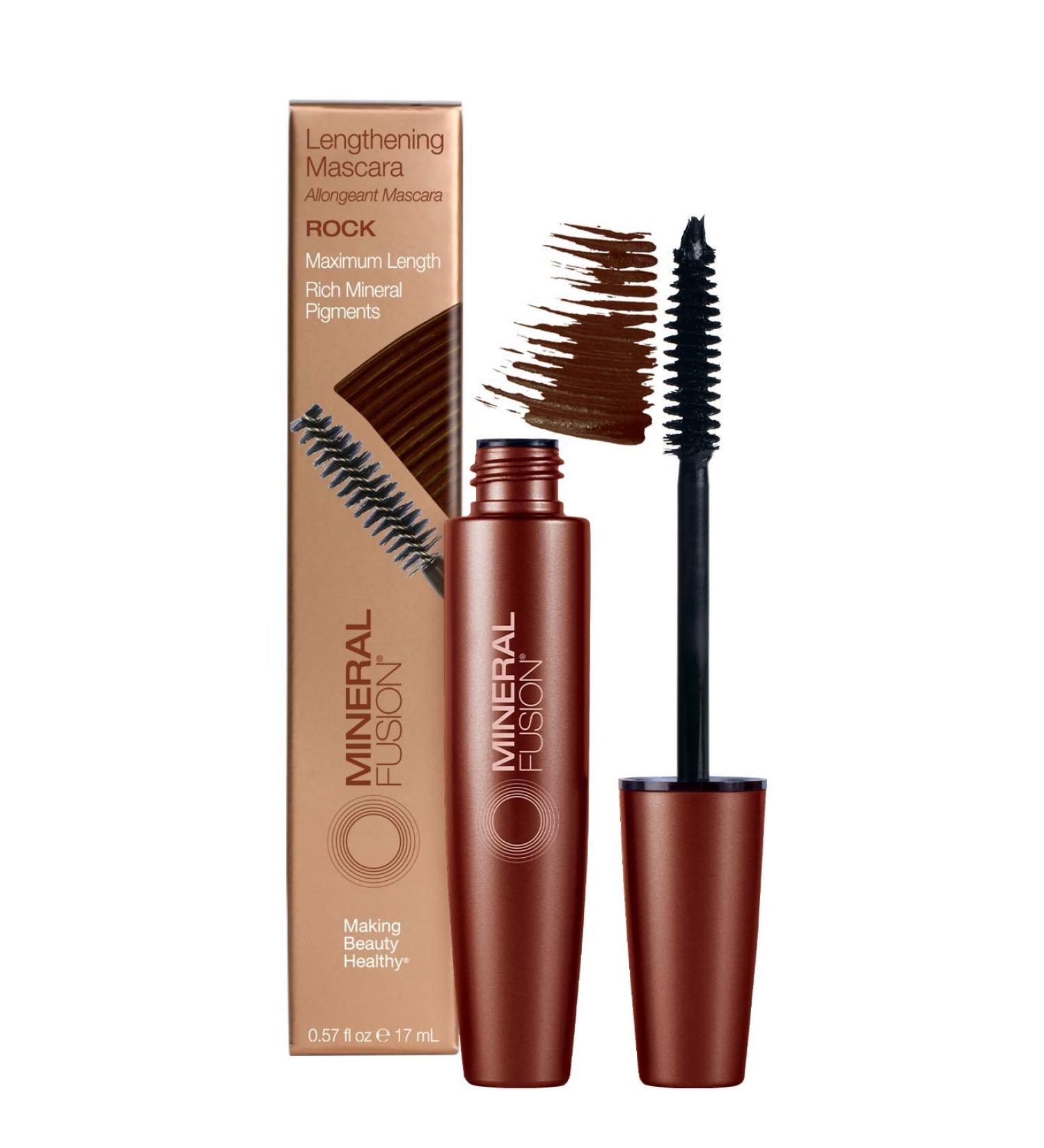 Mineral Fusion Lash Lengthening Mascara - Rock, 0.57 oz | Volume & Definition - Buy Online on GoSupps.com