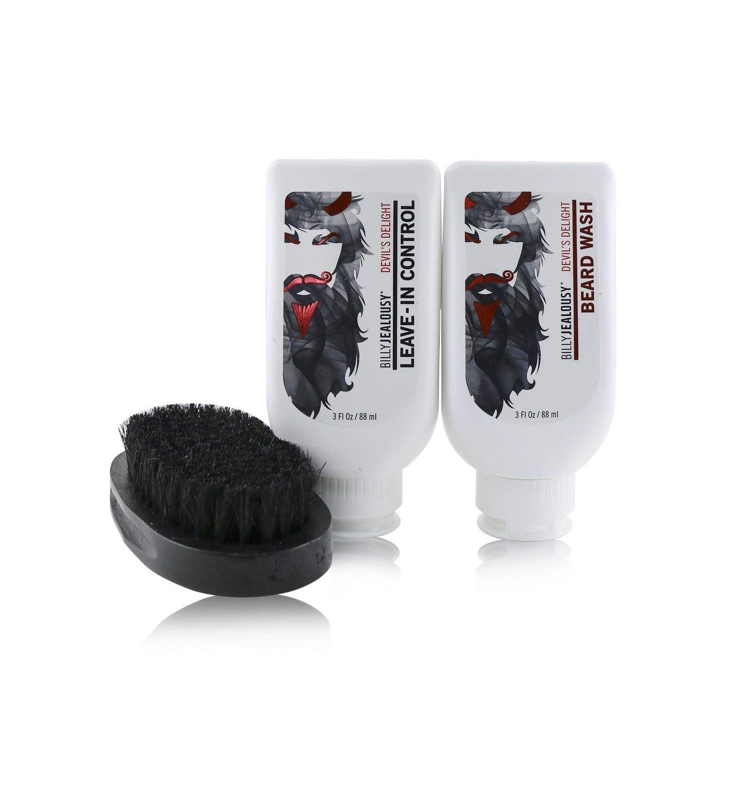 Buy Billy Jealousy Beard Envy Kit | Facial Hair Wash Control & Brush | Soft Hydrated Beard | International Shipping Available - Buy Online on GoSupps.com