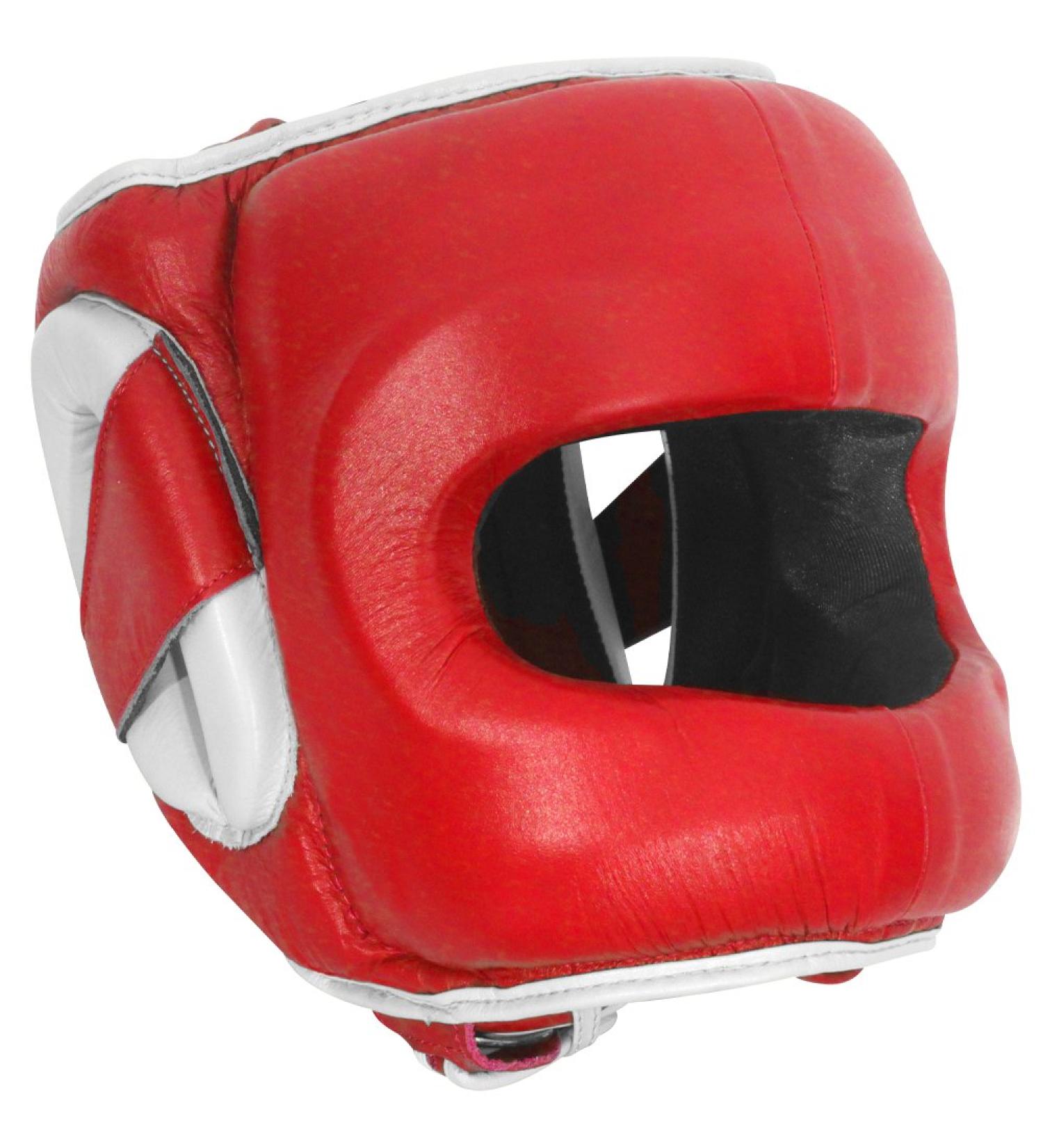 Ringside Deluxe Face Saver Boxing Headgear - Large-X-Large - Red - Buy Online on GoSupps.com