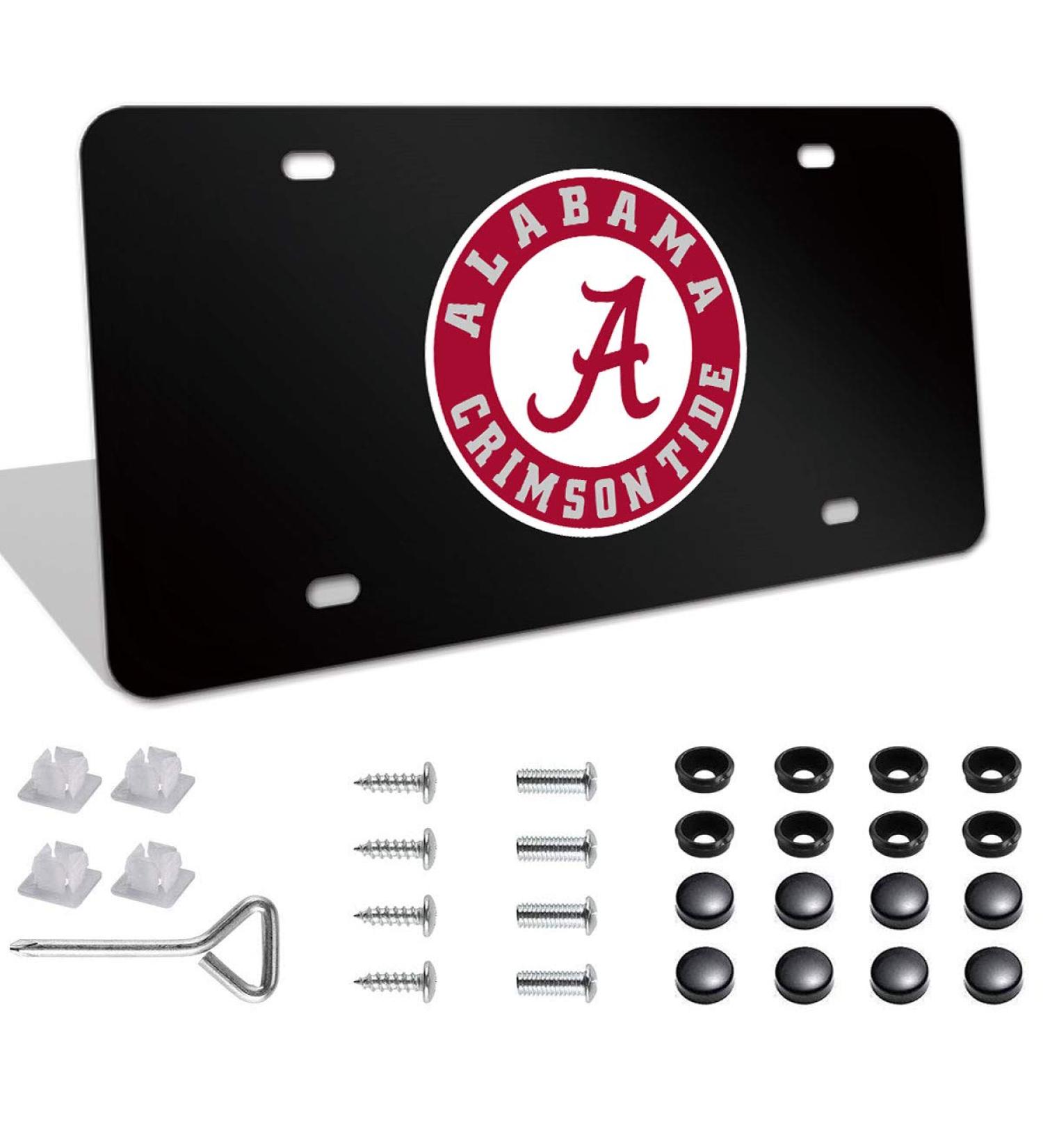 LoveFang High-Grade Alabama Crimson Tide License Plate Cover - Personalize Your US Standard License Plate with M-XL Cover - Buy Online on GoSupps.com