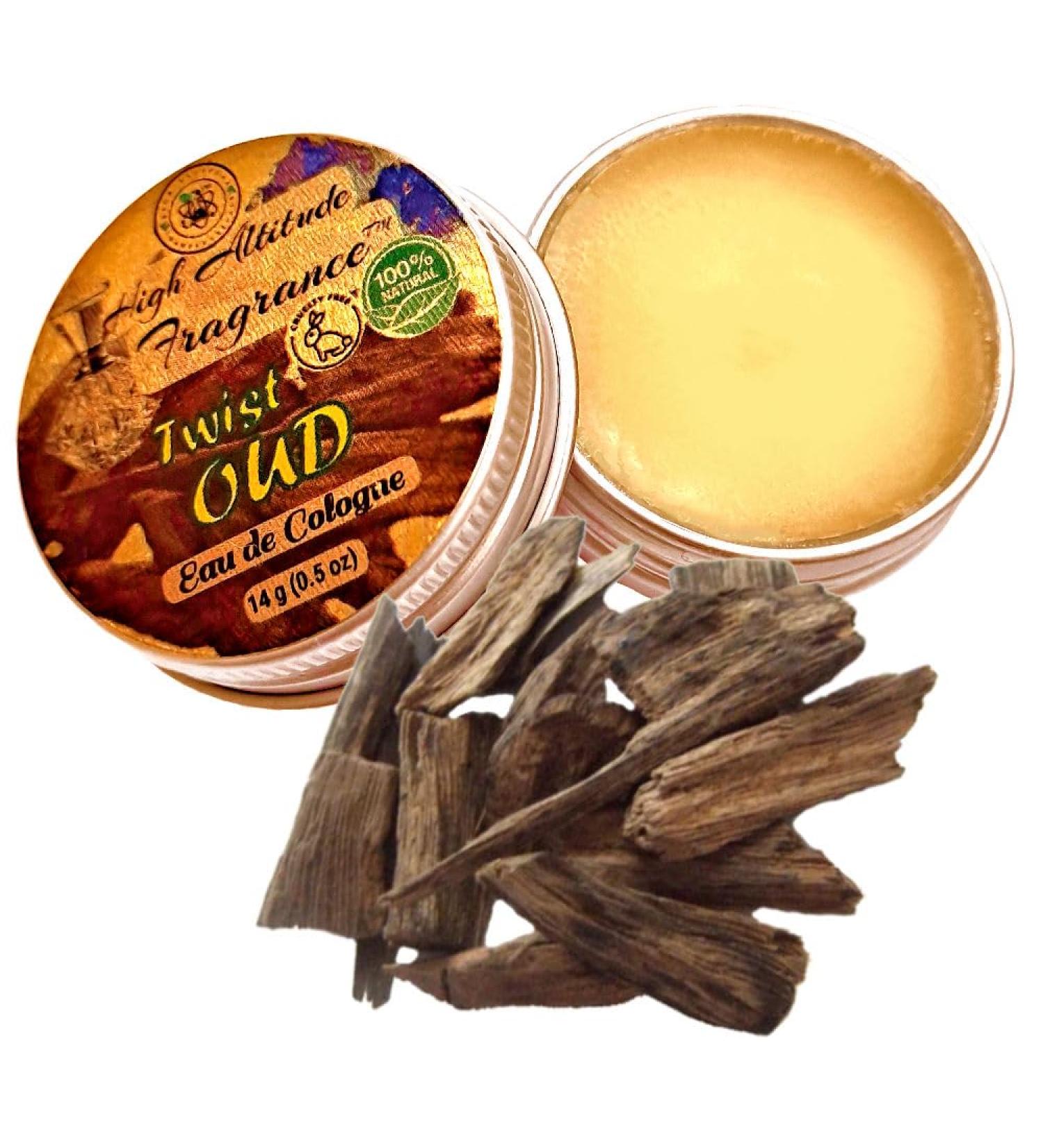 OUD Twist Cologne - Eau de Cologne - Solid Balm for Men - Aromatherapy Essential Oils (Agarwood Aquilaria Oudh Amber Cedarwood Oakmoss) - Natural Perfume Fragrance Travel Gifts - 0.5oz - Buy Online on GoSupps.com