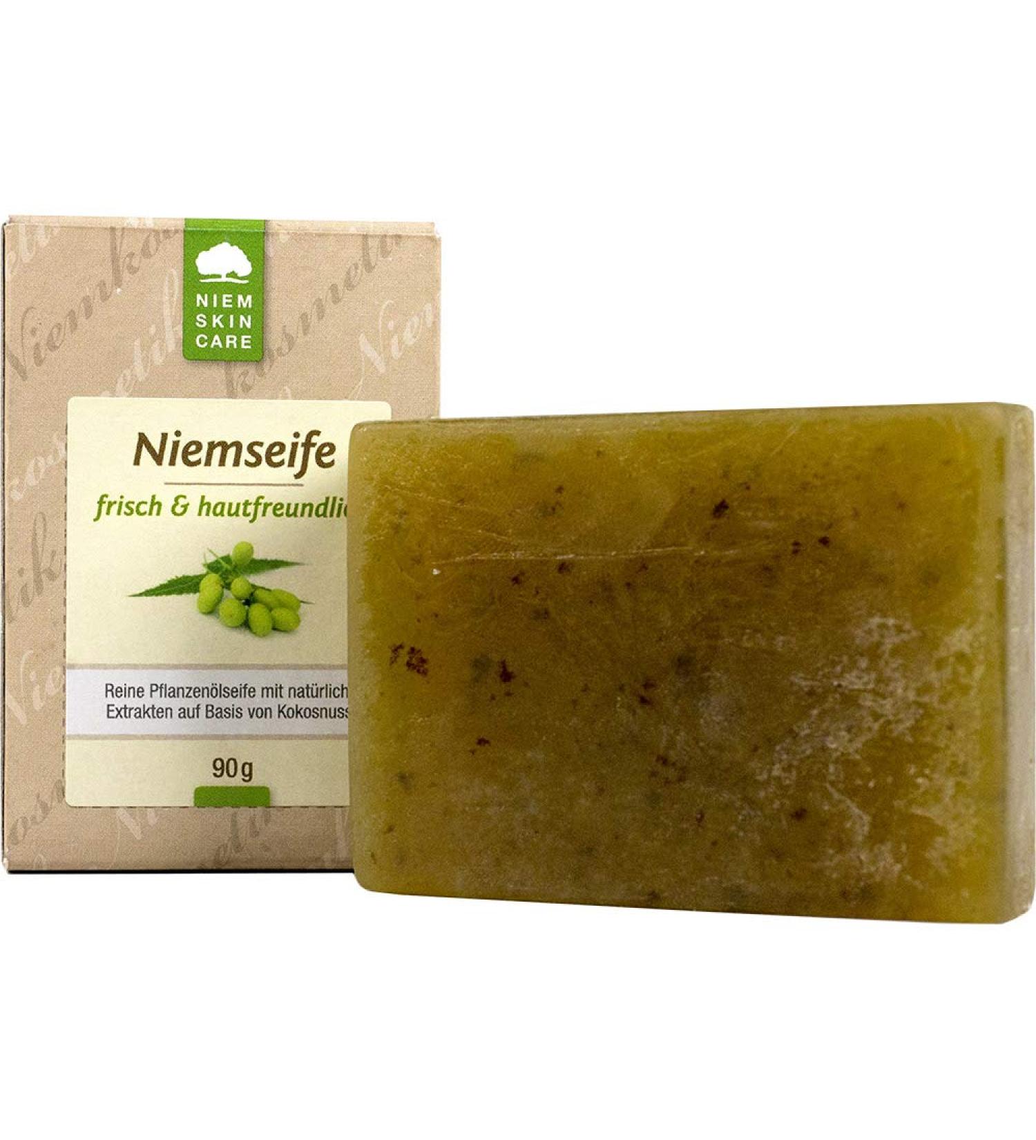 Neem soap (Neem soap) 90 g handmade pure vegetable oil soap made from neem leaf extract coconut oil and neem oil