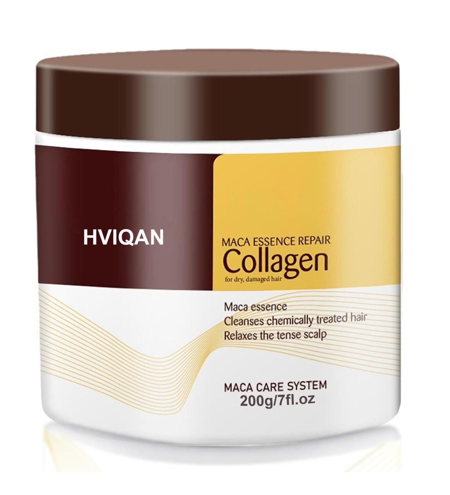 Collagen Hair Treatment Collagen Hair Mask - Conditioning Argan Oil Hair Mask - Collagen Hair Mask Essence for Dry Damaged Hair (200 Grams) 200 Grams - Buy Online on GoSupps.com