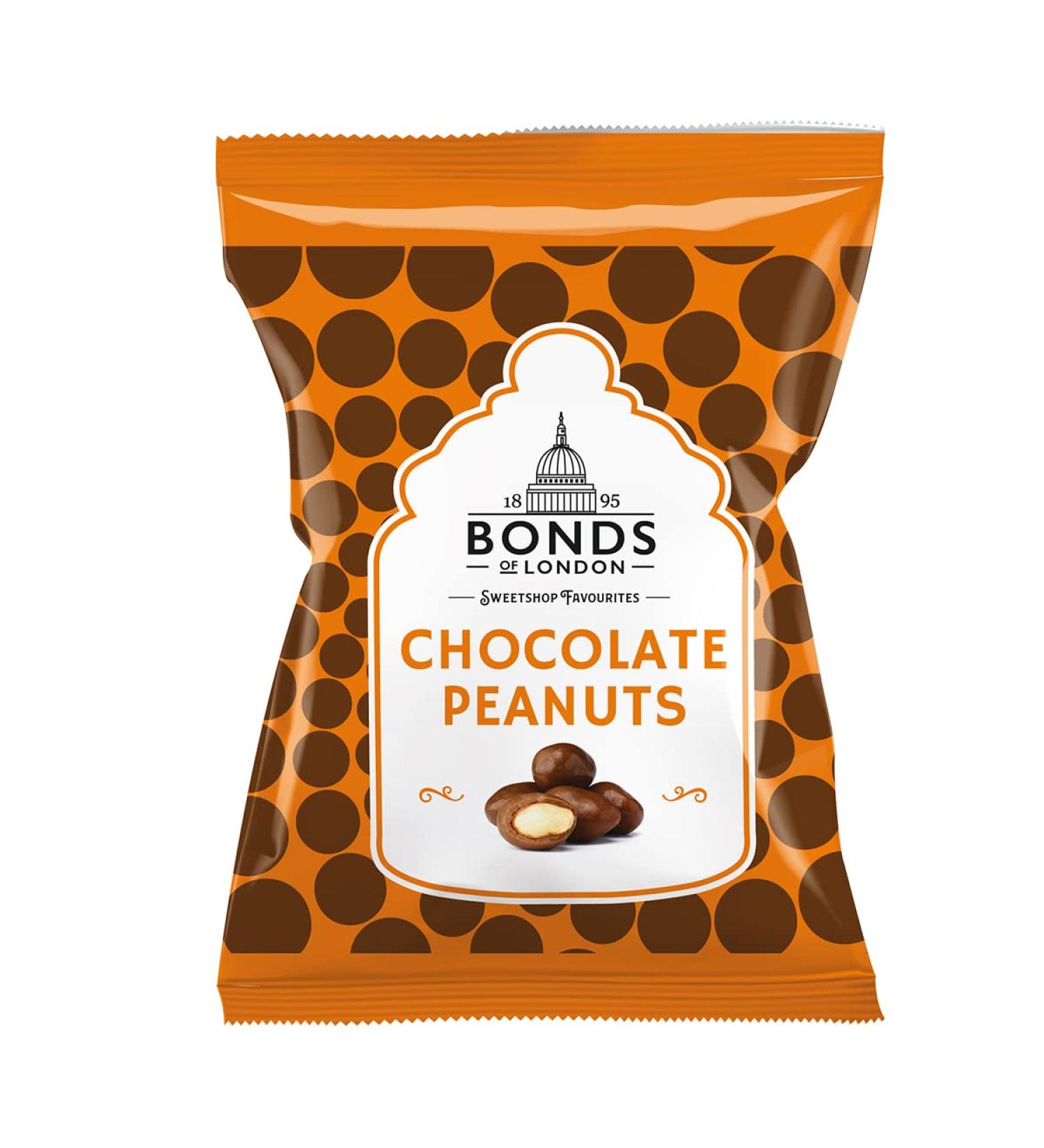 Bonds Chocolate Peanuts Bags | Milk Chocolate | A Traditional Favourite | No Artificial Colour | 100g | (Pack of 12) - Buy Online on GoSupps.com