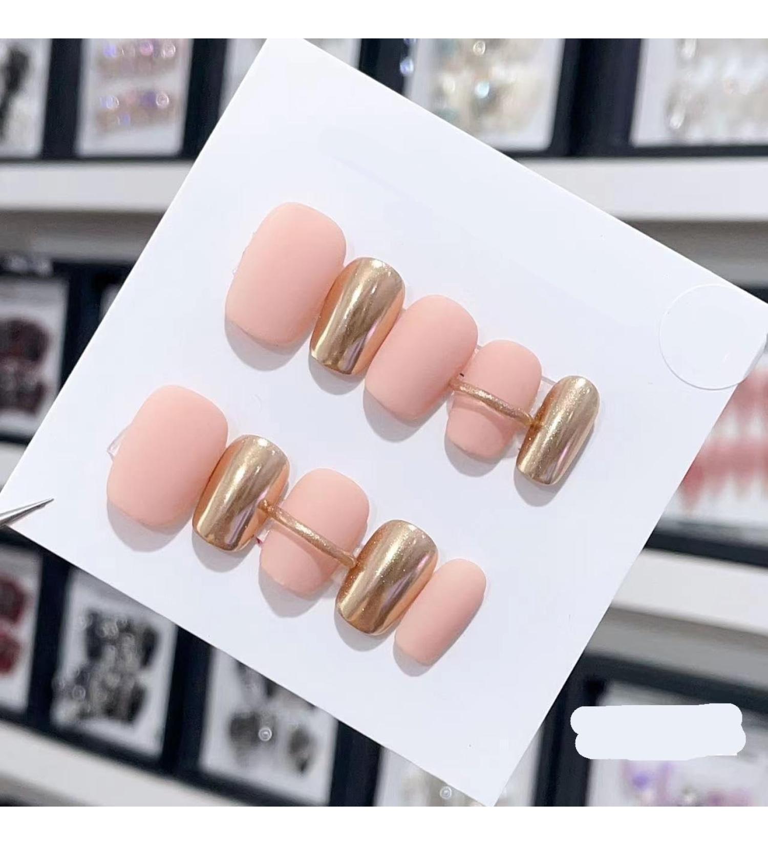 Handmade Long and Short Nail Patches for Artificial Nail Enhancement(Color:19562 Size:S) - Buy Online on GoSupps.com