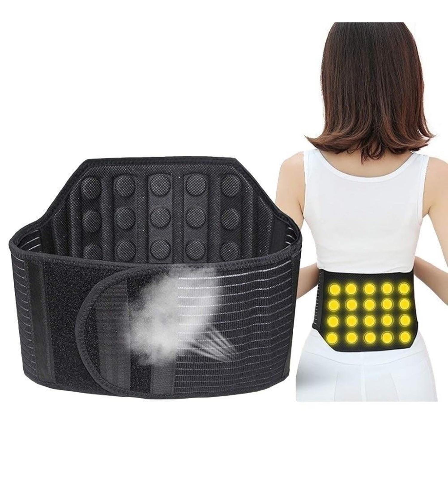 MIOTEQ Heated Support Belt for Lower Back | Infrared Technology & Tourmaline | Pain Relief for Men & Women | XL/X-Large Black - Buy Online on GoSupps.com