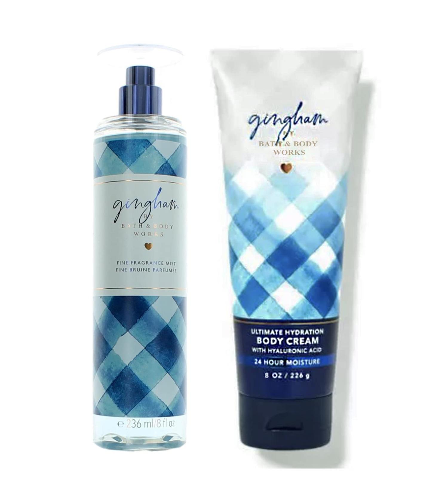 Bath and Body Works Gingham Ultra Shea Body Mist Duo Bundle - 8oz each - Buy Online on GoSupps.com