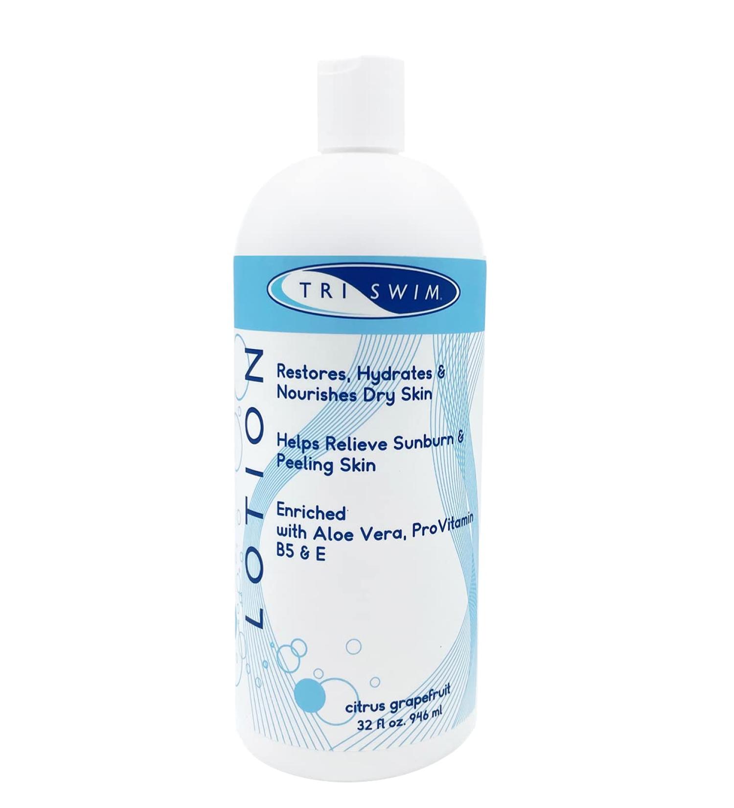 Triswim Swimmers Lotion 32 Fl Oz - Hydrating Skin Care for Swimmers (1 Pack) - Buy Online on GoSupps.com