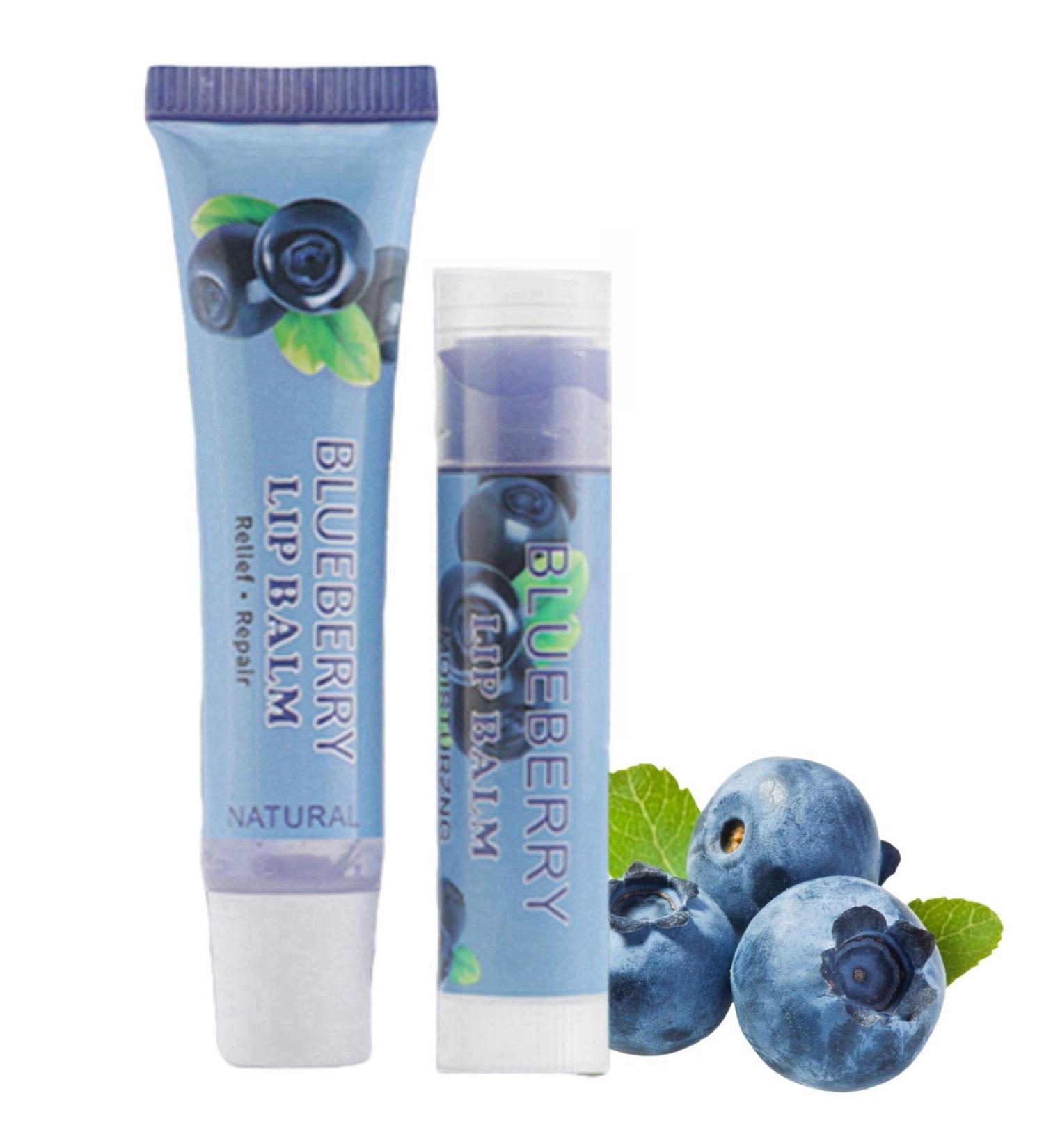 Lip Balm Set Moisturizing Lip Care Set Fruit Flavor Lip Balm Stick Lip Moisturiser for Lip Repair Hydrating Lip Balm for Dry Lips Chapped Lips Treatment Lip Repair Balm Lip Balm Lipstick(Blueberry) Blueberry Blue - Buy Online on GoSupps.com
