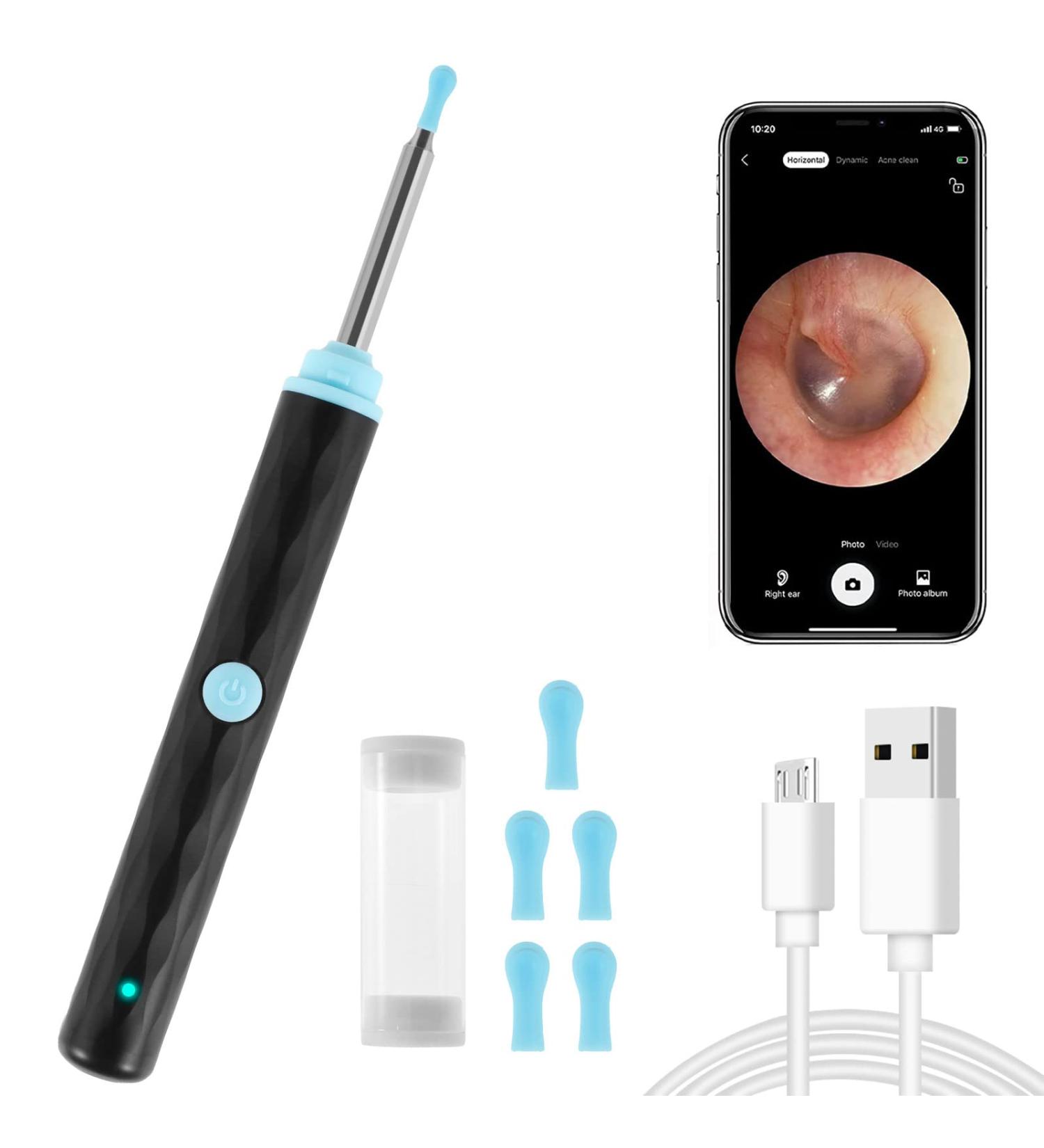 1296P HD WiFi Ear Wax Remover Kit with Camera - Waterproof Wireless Visual Ear Cleaner - Buy Online on GoSupps.com