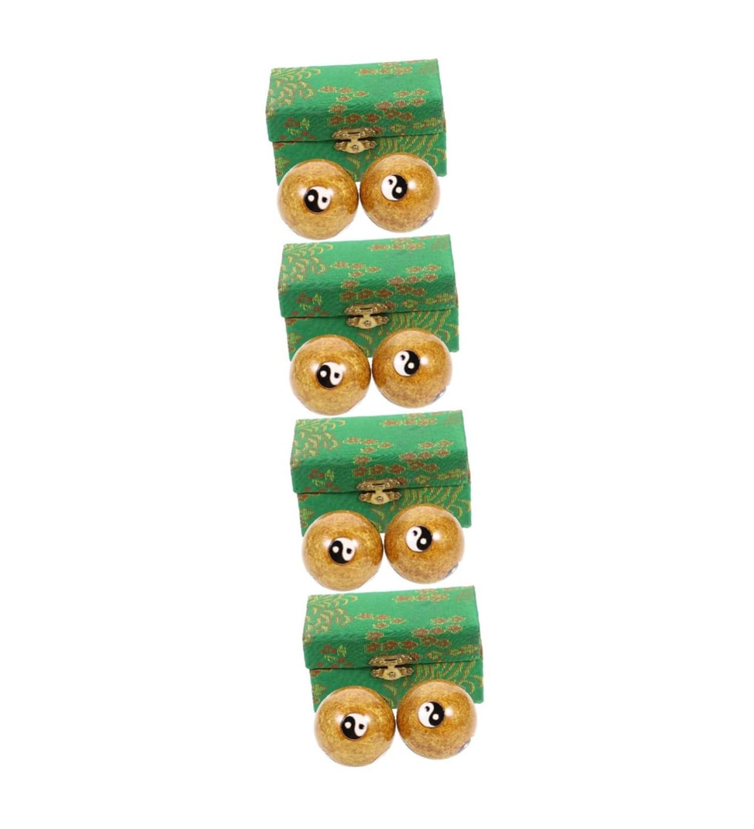 Gatuida 8 STK Chinese Massage Balls - Stress Relief Tool for Adults | Hand Roll Massage Devices for Relaxation - Buy Online on GoSupps.com