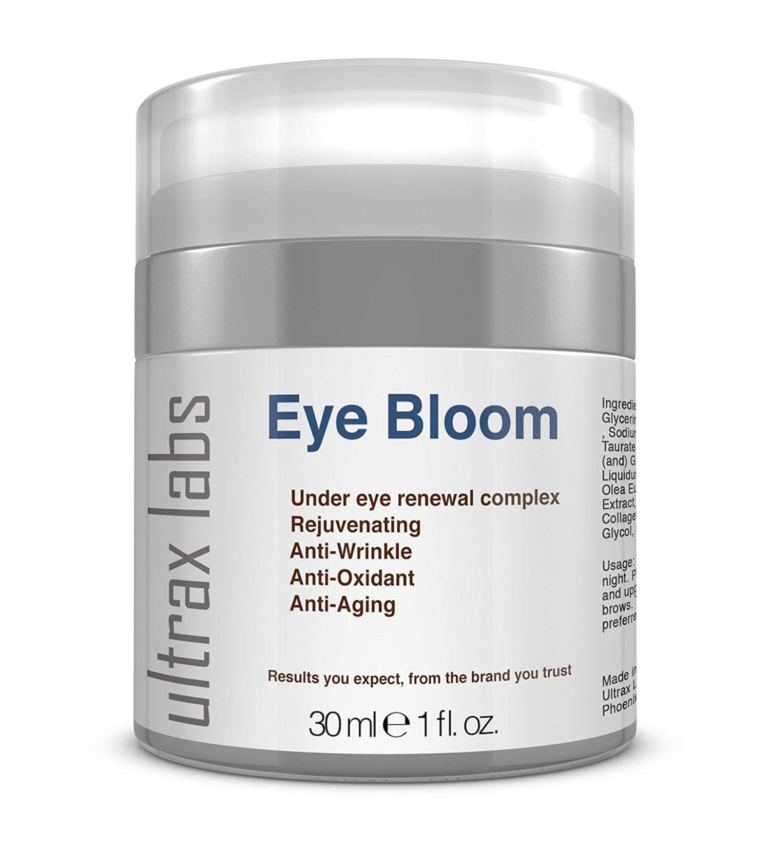 Ultrax Labs Eye Bloom: Under Eye Cream for Wrinkle Repair, Puffiness, Dark Circles and Bags - Buy Online on GoSupps.com