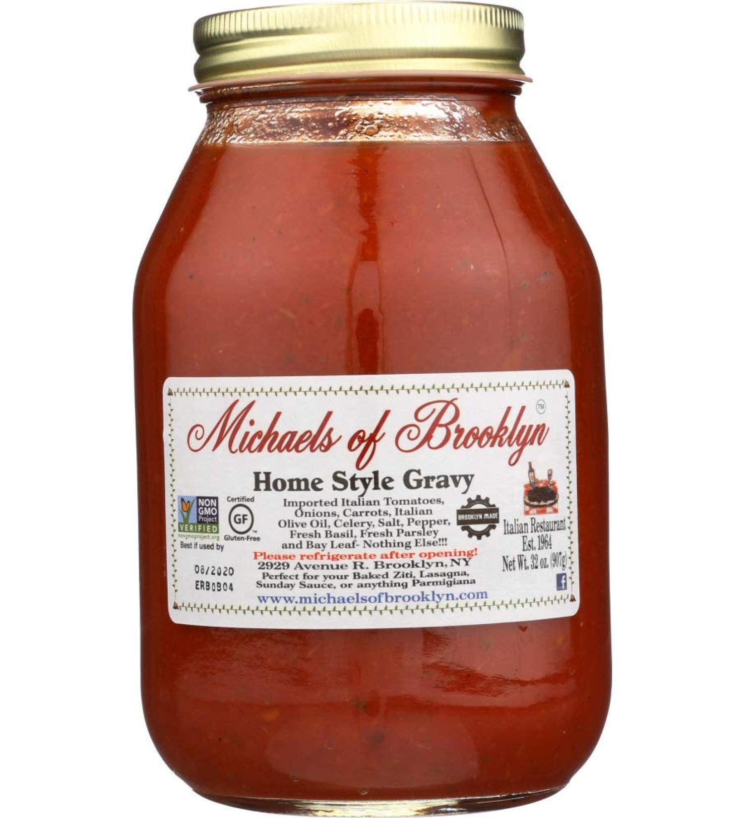 Michaels Of Brooklyn Home Style Sauce 32 Oz - Authentic Italian Flavor - Buy Online on GoSupps.com