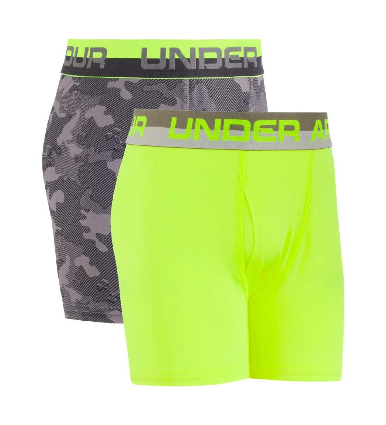 Under Armour UA Original Series Camo Boxerjock 2-Pack XL Graphite/ High-vis Yellow