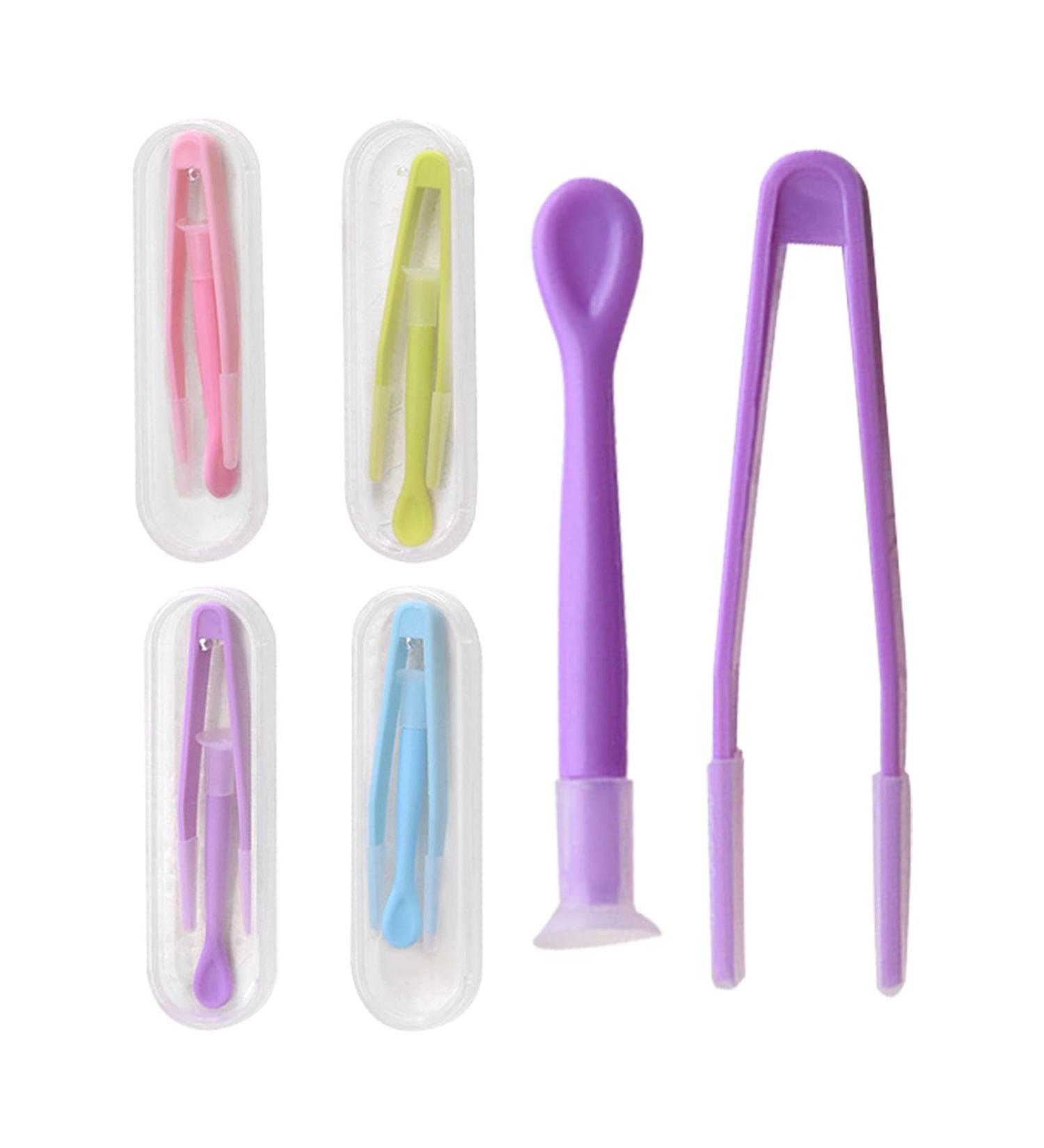 PuraQuot 4 Pack Multicolor Contact Lens Remover and Inserter Tool for Soft Lenses Contact Lens Applicator with Clean Storage Case Tweezers and Suction Stick with Soft Silicone Heads - Buy Online on GoSupps.com