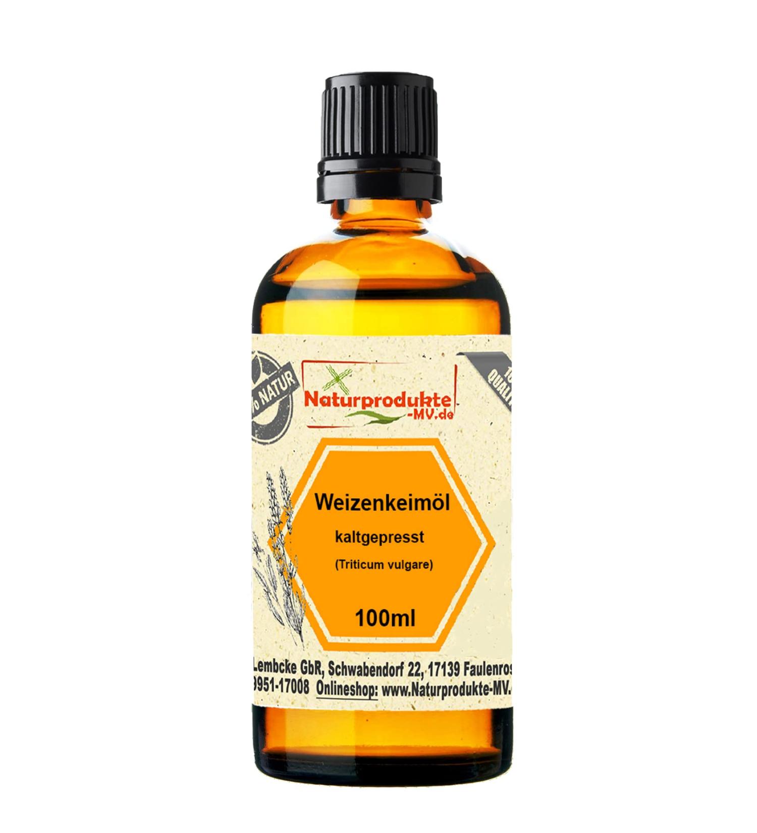 Wheat germ oil cold pressed (100ml) Wheat germ oil