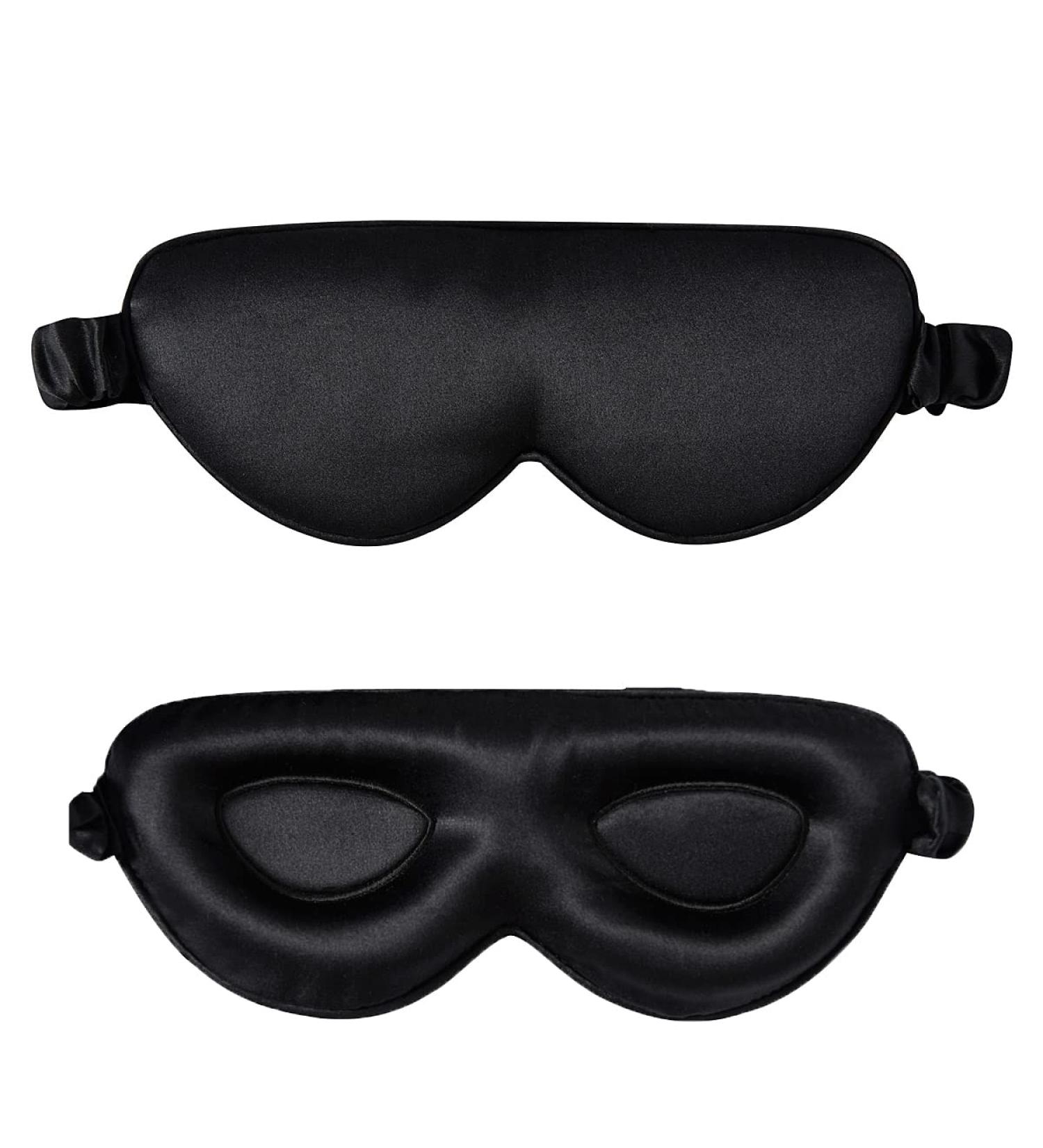 Alaska Bear Silk Contour Sleep Mask 22 Momme Luxury Adjustable 3D Padded Eye Mask - Gift Box Included - Buy Online on GoSupps.com