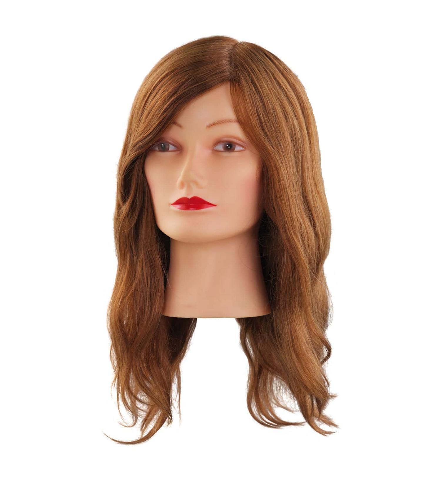 Comair 7000827 Training head "Mia" natural 100% human hair dark blonde