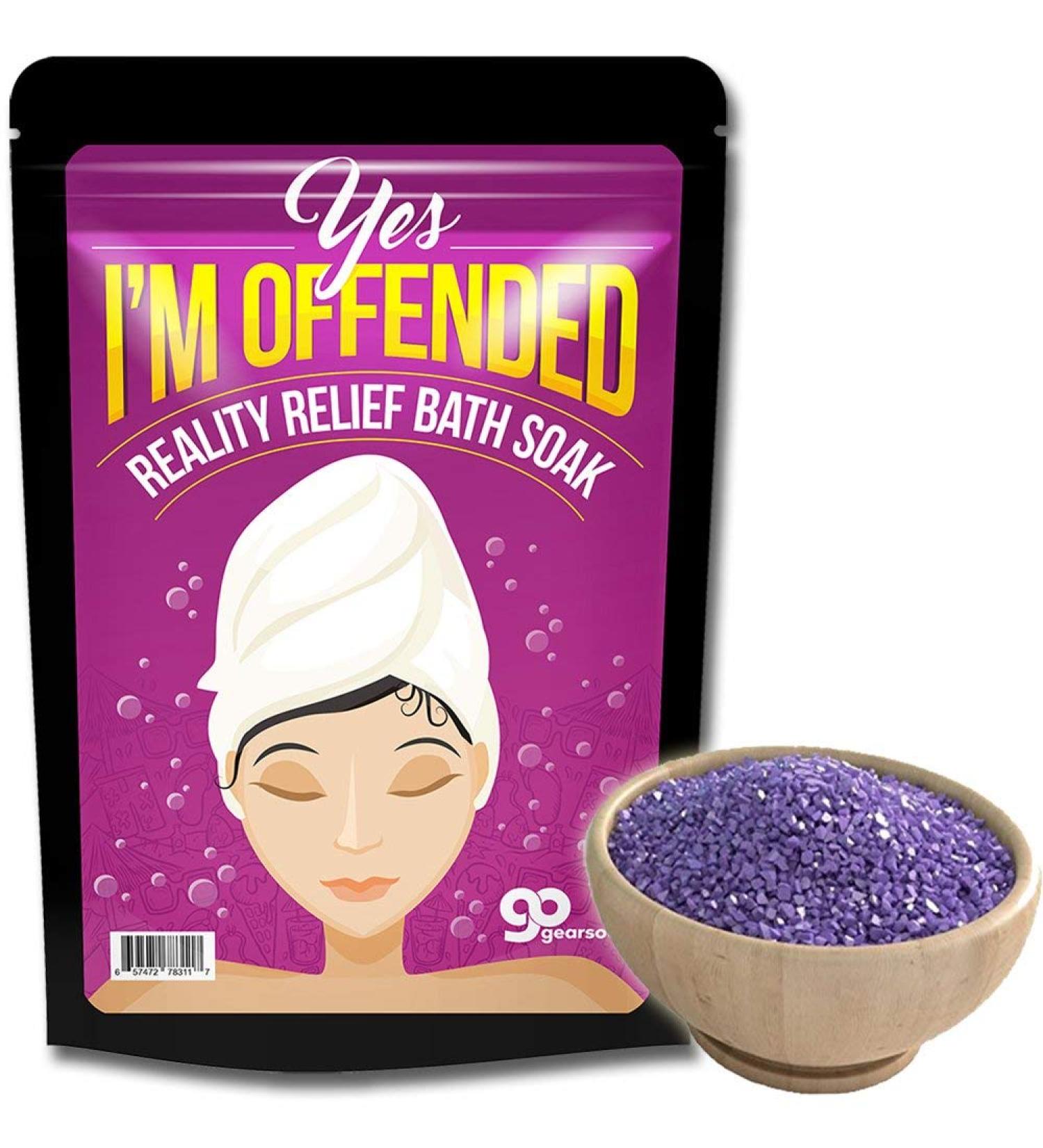 Purple Bath Salts: Luxury Mediterranean Sea Soak for Sassy Women - Funny Girlfriend Gift - Buy Online on GoSupps.com