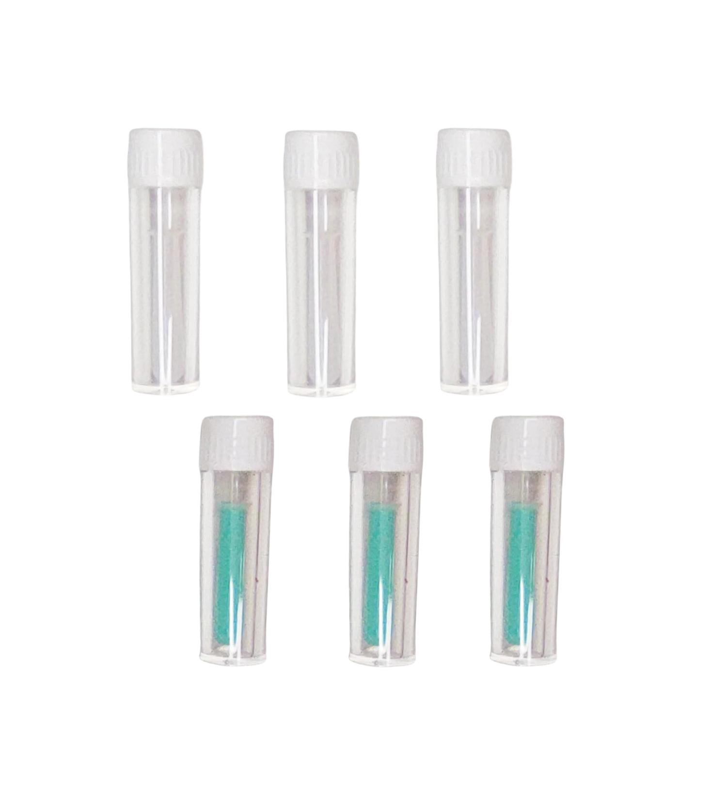 6pcs Green & White Pocket Silicone Contact Lens Care Case | Soft Inserter Sticks & Travel Bottles - Easy Carry (CW0771 - Buy Online on GoSupps.com