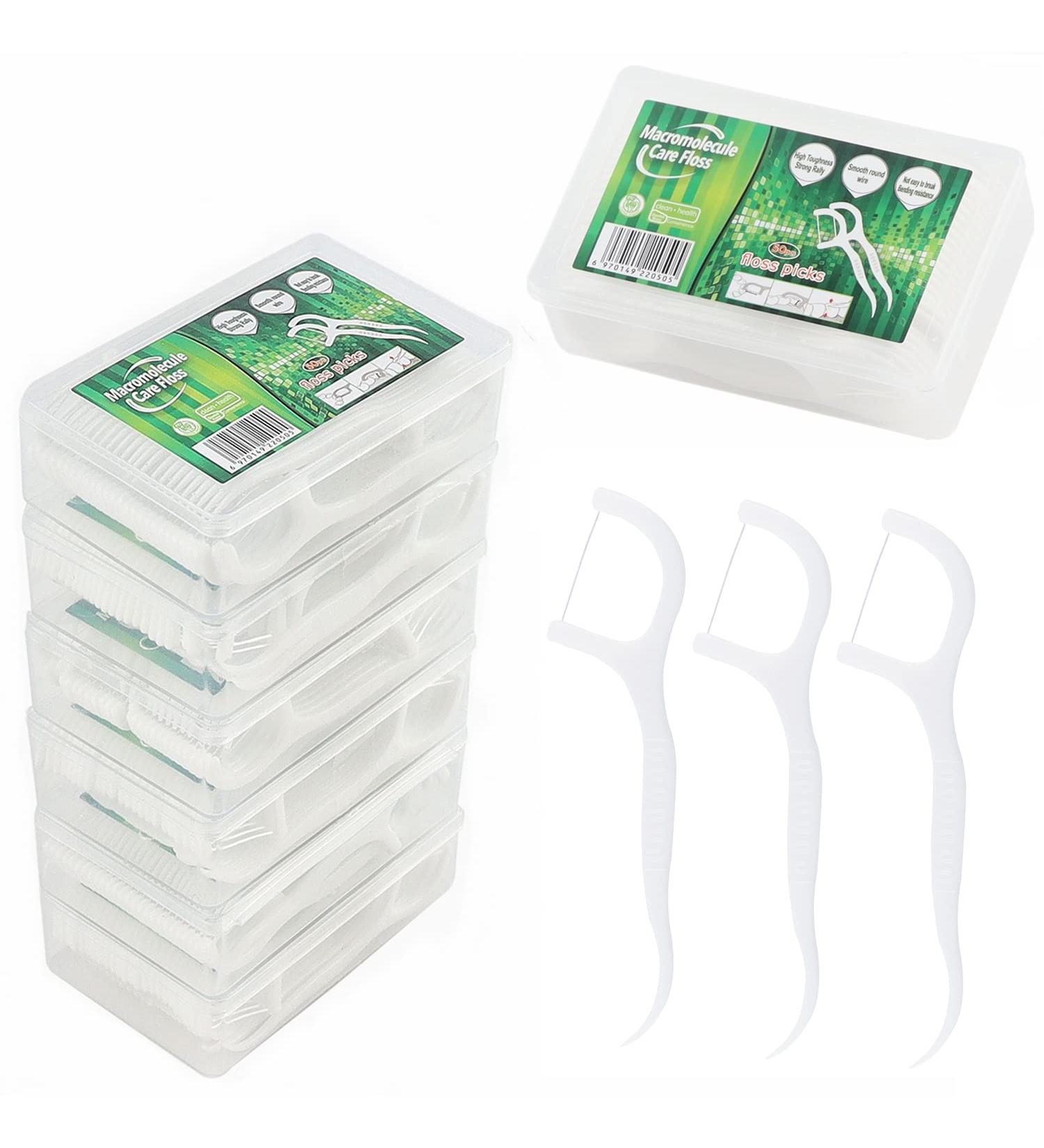 Yikaomai Dental Floss Sticks - Y-Shape One-Way Tooth Cleaner (300PCs) | Premium Dental Care for a Healthier Smile - Buy Online on GoSupps.com