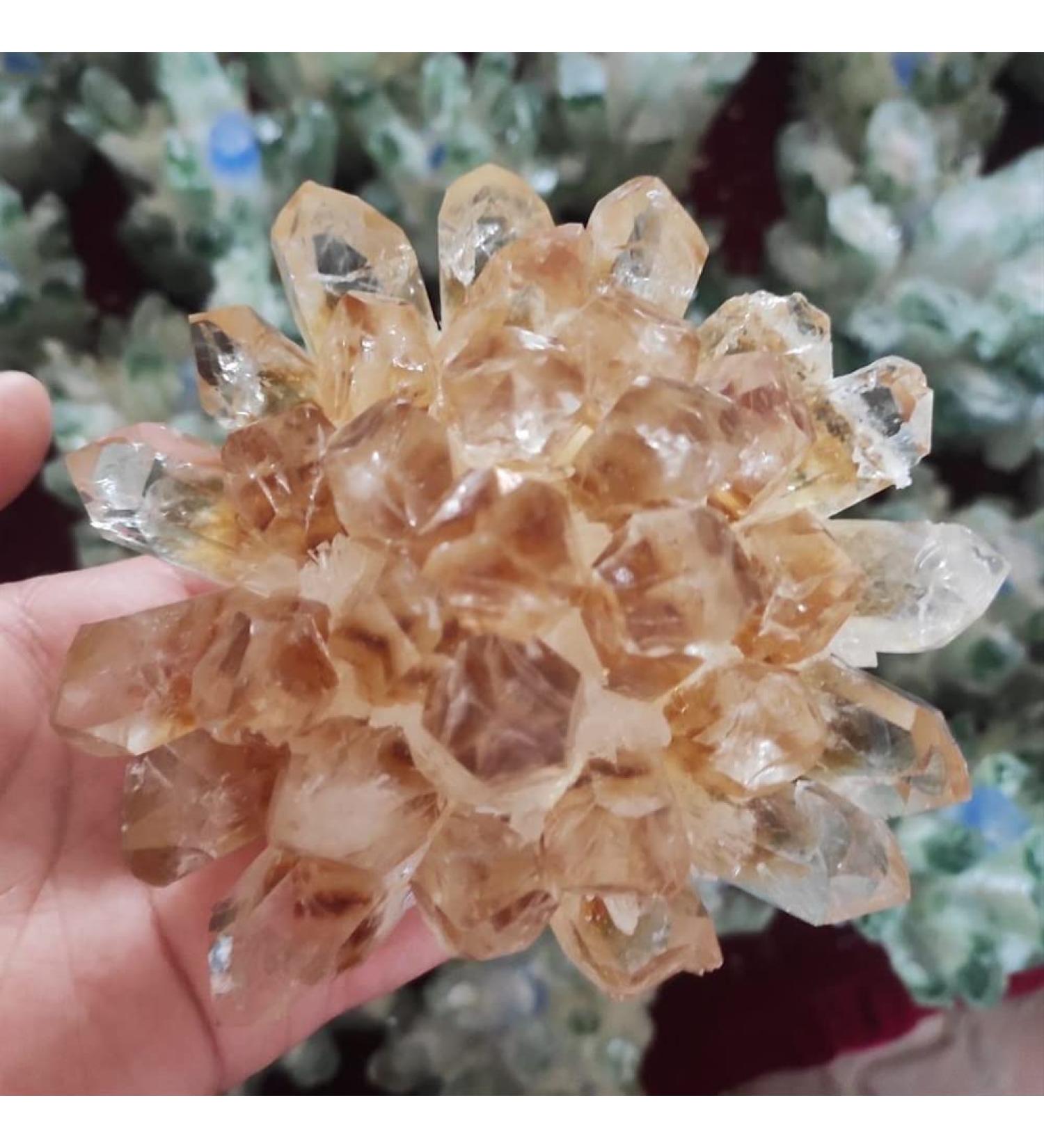 Home Decoration 400-800g New Find Natural Beatiful Yellow Tibetan Quartz Crystal Cluster Specimen Stones ERTEYIN (Size : 500-600g) - Buy Online on GoSupps.com
