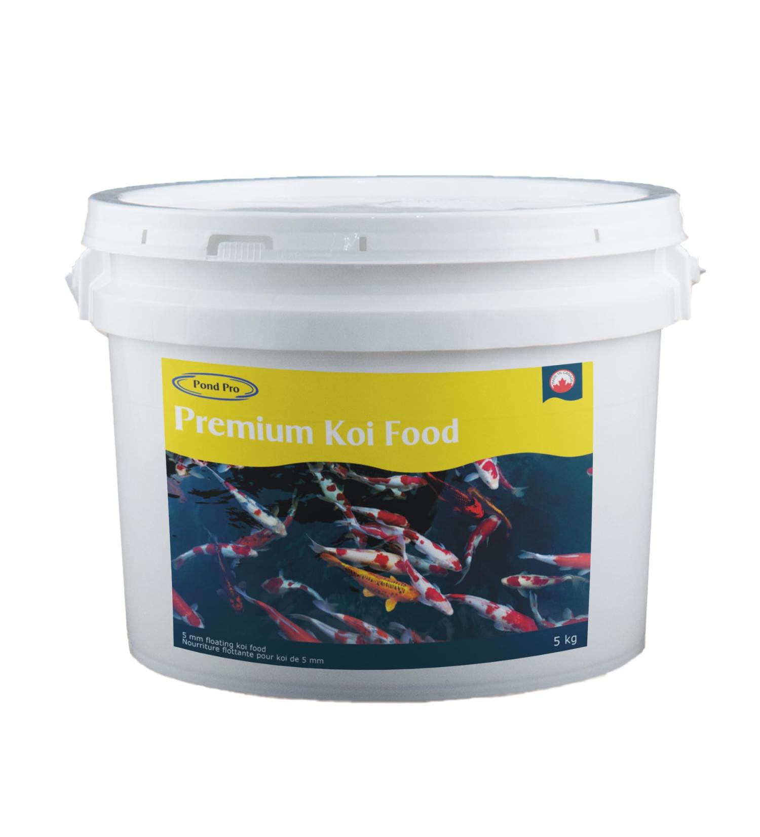 Pond Pro Premium 5mm Koi Food 5kg (11 lbs) - Canadian Made Breeder Approved - Buy Online on GoSupps.com