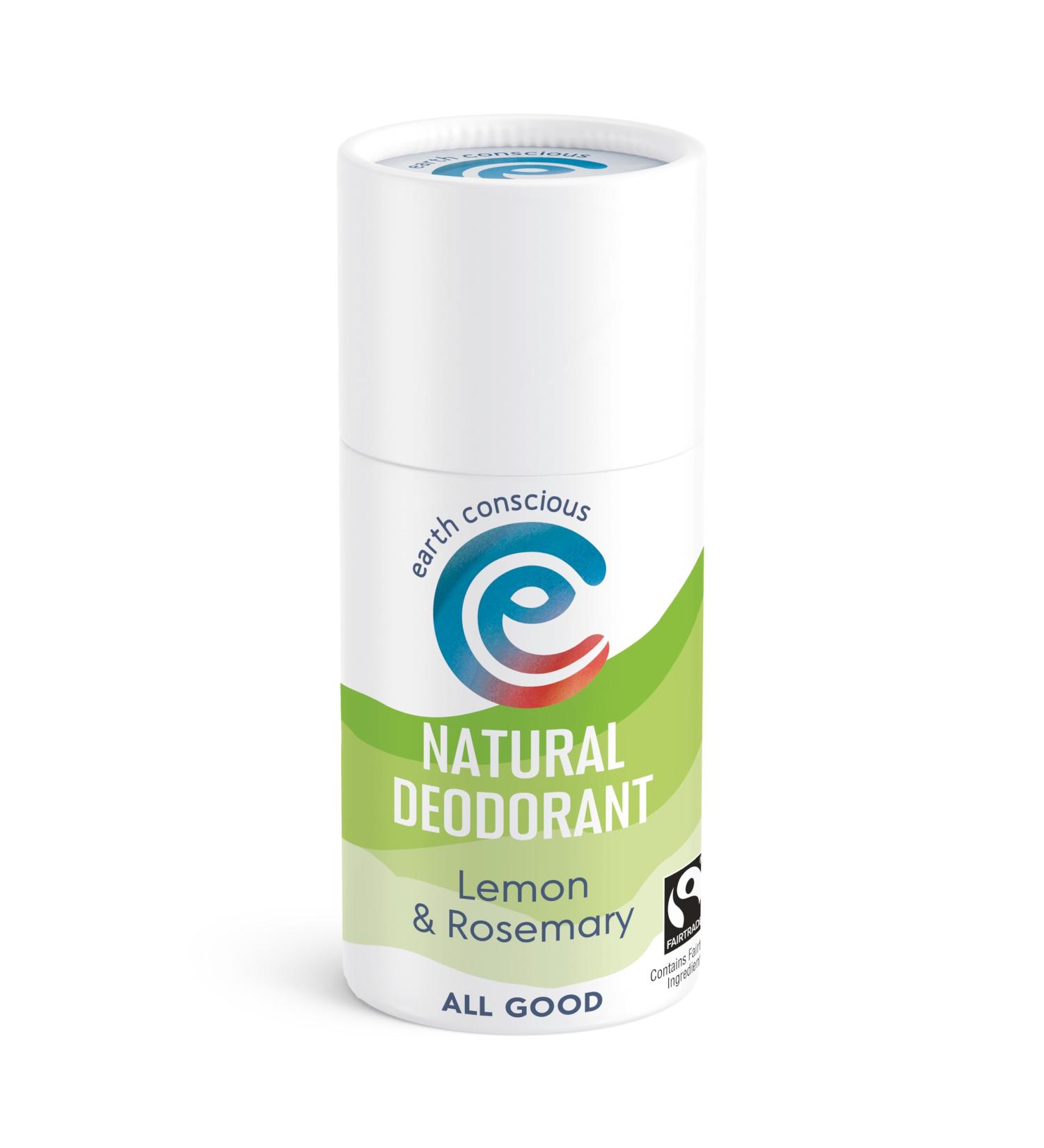 Earth Conscious Natural Deodorant Stick (Lemon & Rosemary, 60 ml)