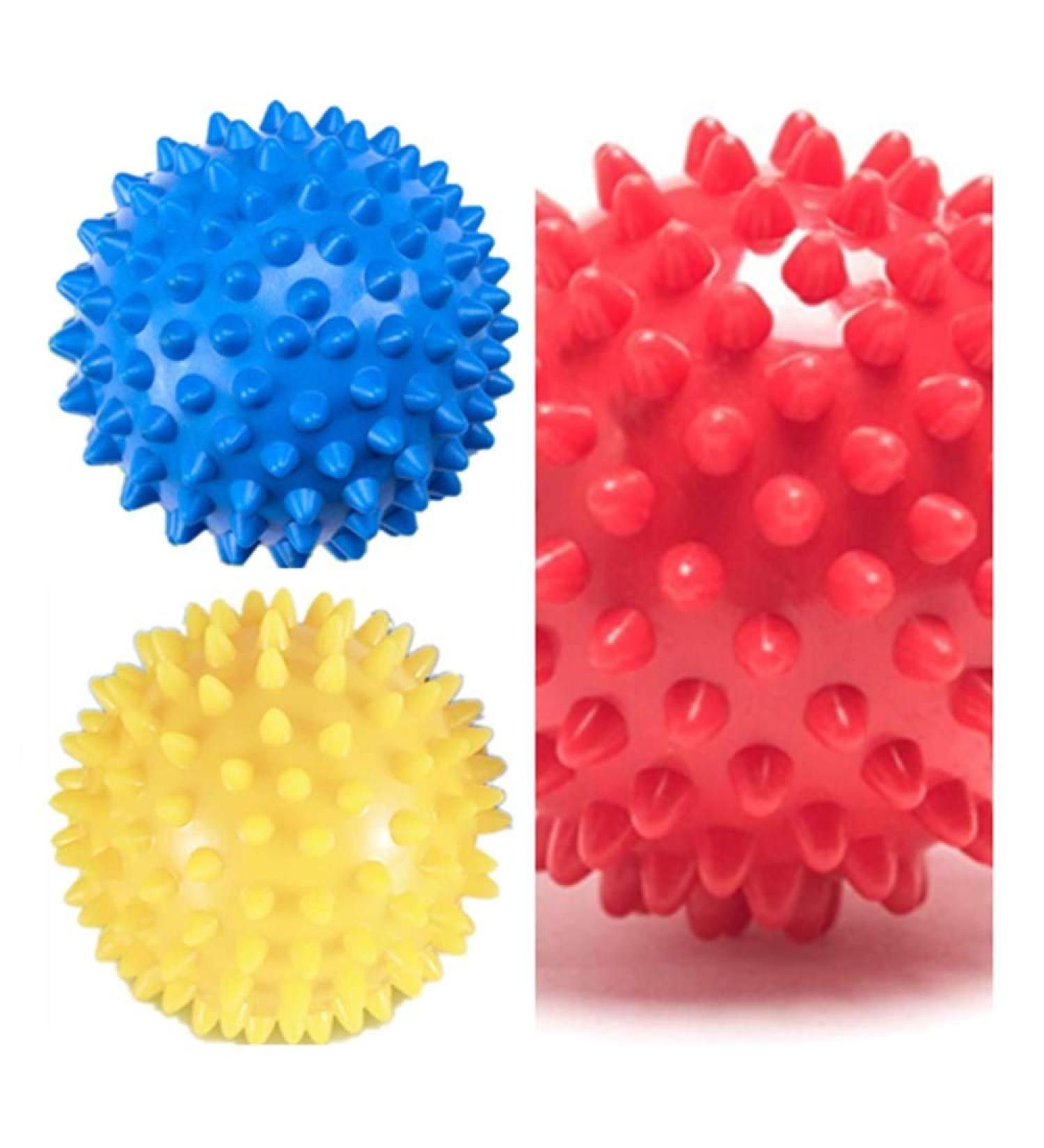 Proleo 3 Set Igelball Massage Balls - Hedgehog & Nopy Balls for Stress Relief Reflexology & Trigger Point Therapy - 9 & 7.5 cm - Buy Online on GoSupps.com