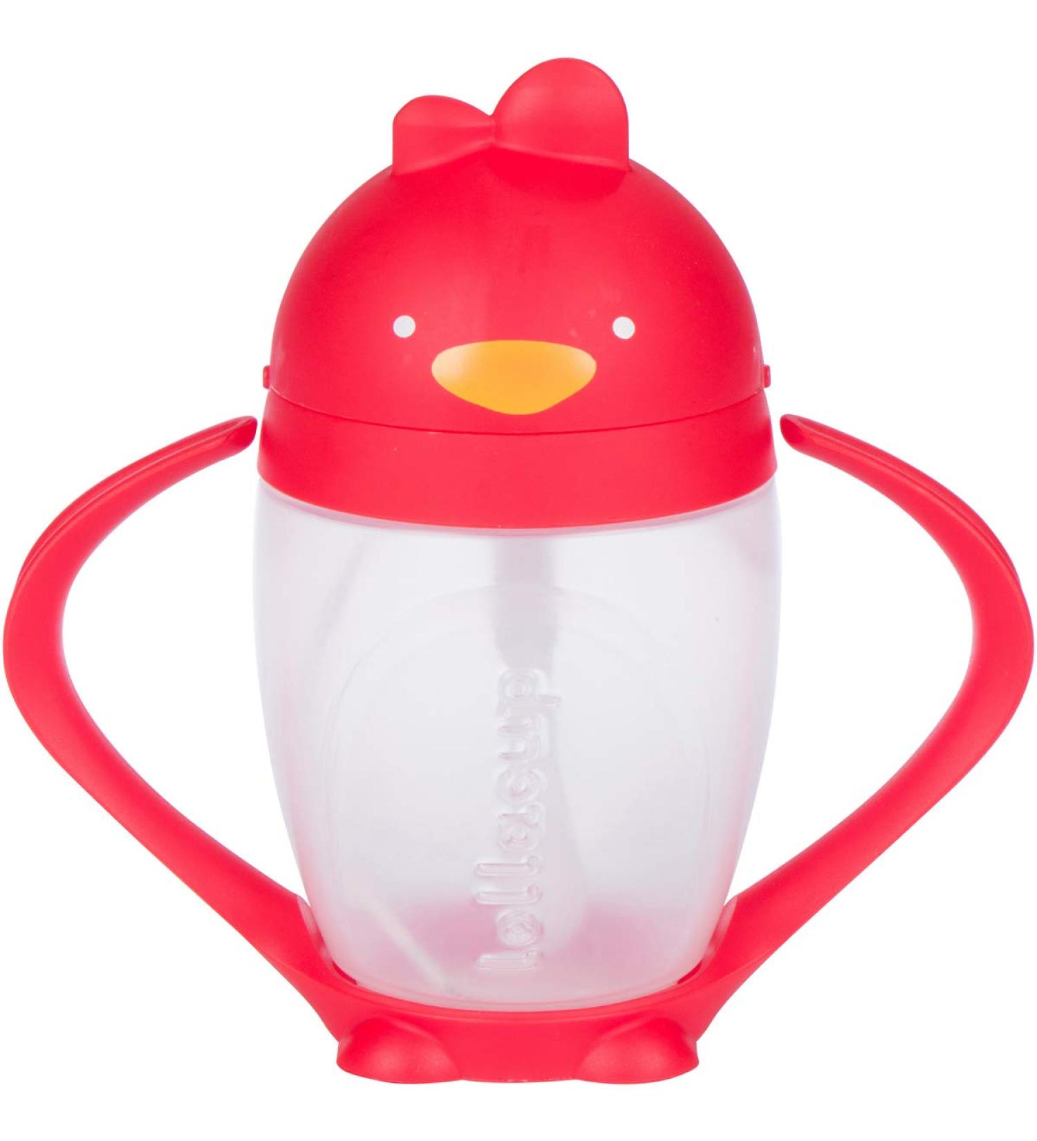 Lollaland Weighted Straw Sippy Cup - Lollacup | Made in USA | Transition Sippy Cup for Baby & Toddler (6-9 months) | Shark Tank Product - Bold Red - Buy Online on GoSupps.com