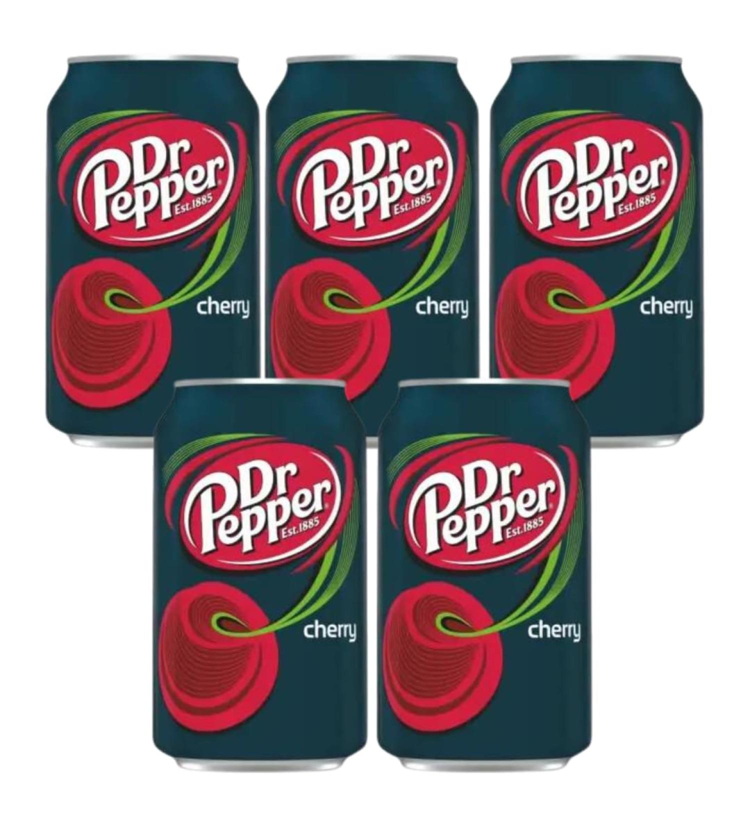 Candybox Carbonated drink Dr Pepper - American sweets - refreshing drink - Drinks - Doses - Party drinks - taste cherry soda - 1775ml 5 pieces 5 pack cherry