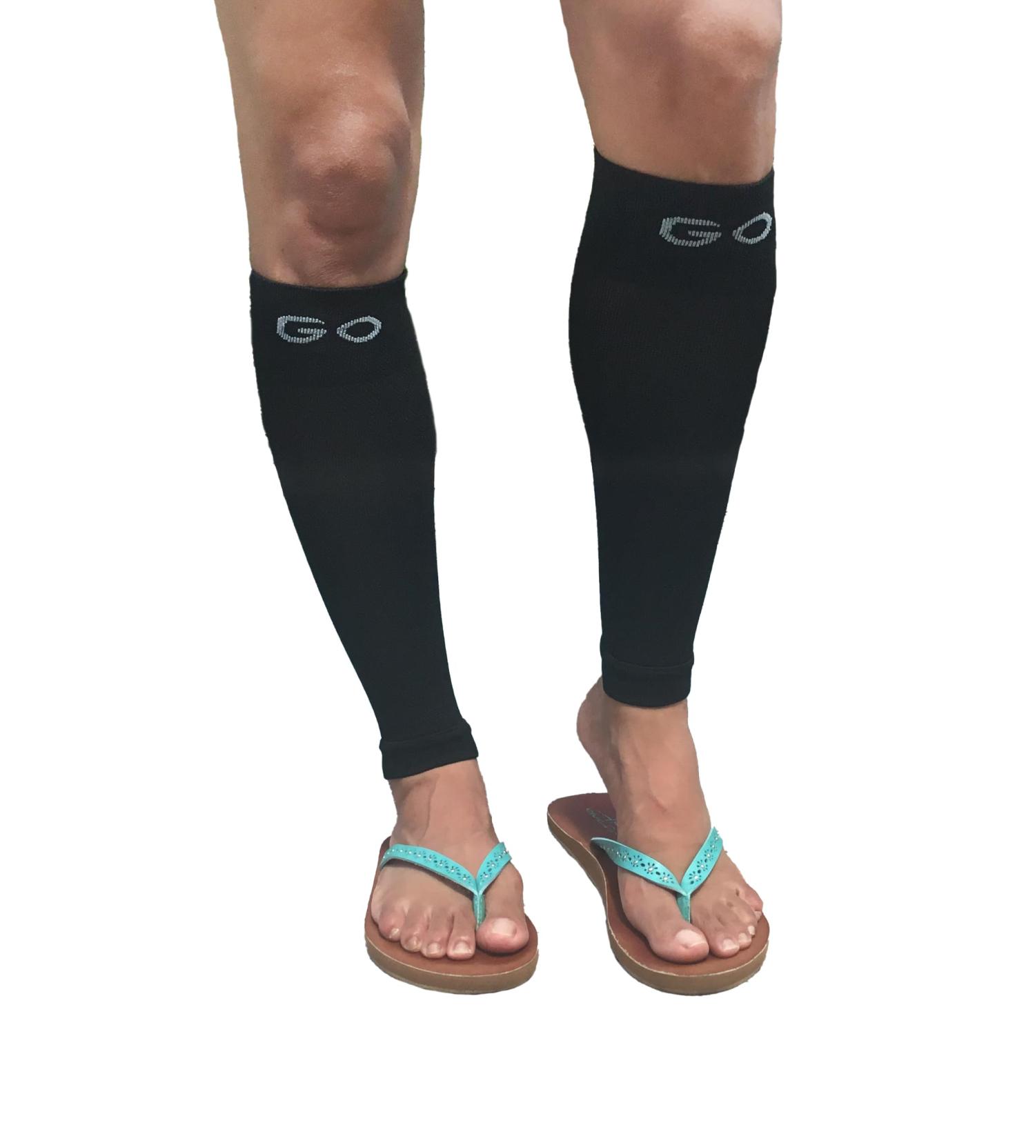 Calf Compression Sleeves 20-30 mmHg - Made in the USA | Best Support for Legs - Shop Now - Buy Online on GoSupps.com