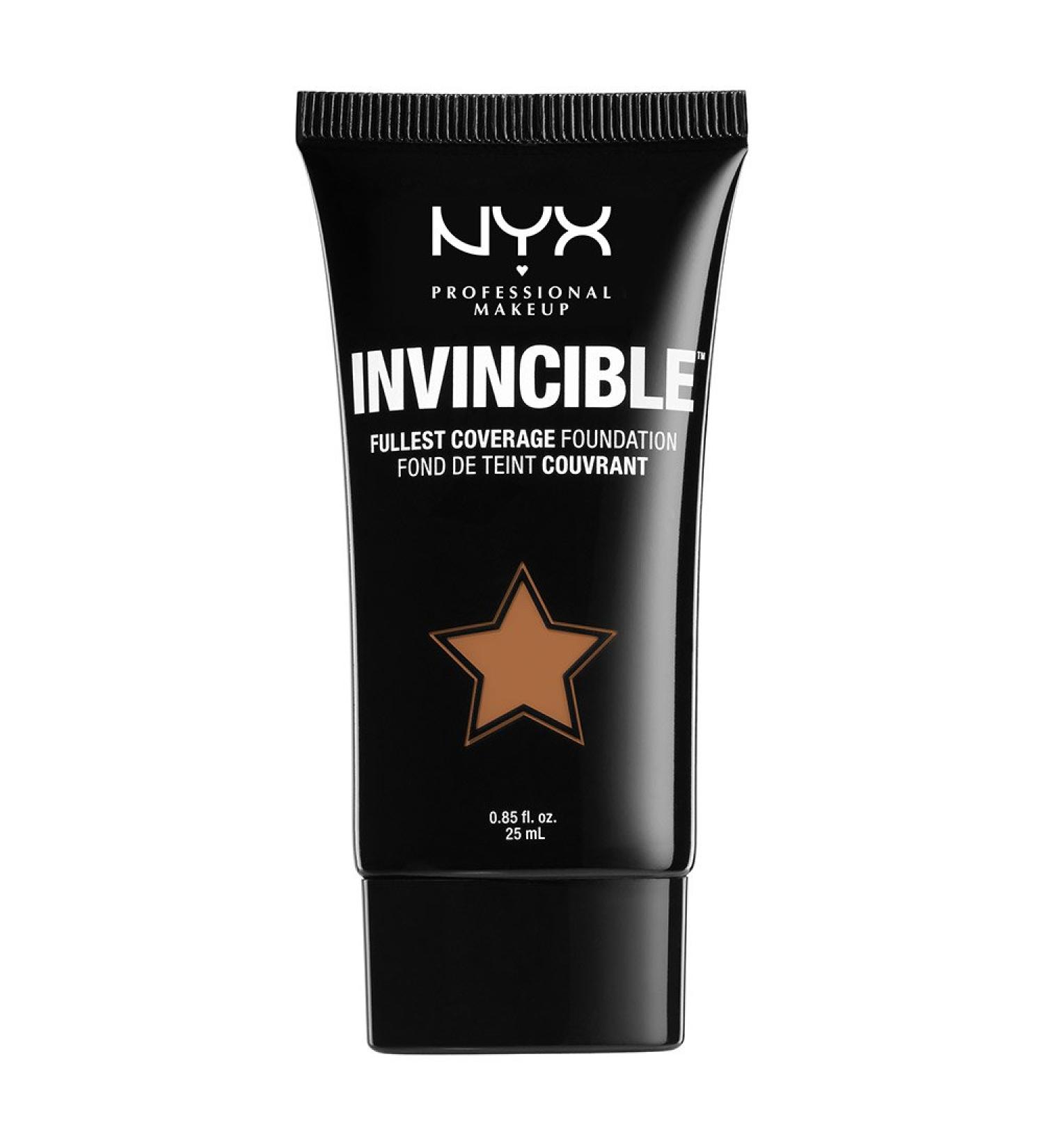 NYX Professional Makeup Invincible Fullest Coverage Foundation - Chestnut 0.85 oz | Shop Internationally - Buy Online on GoSupps.com