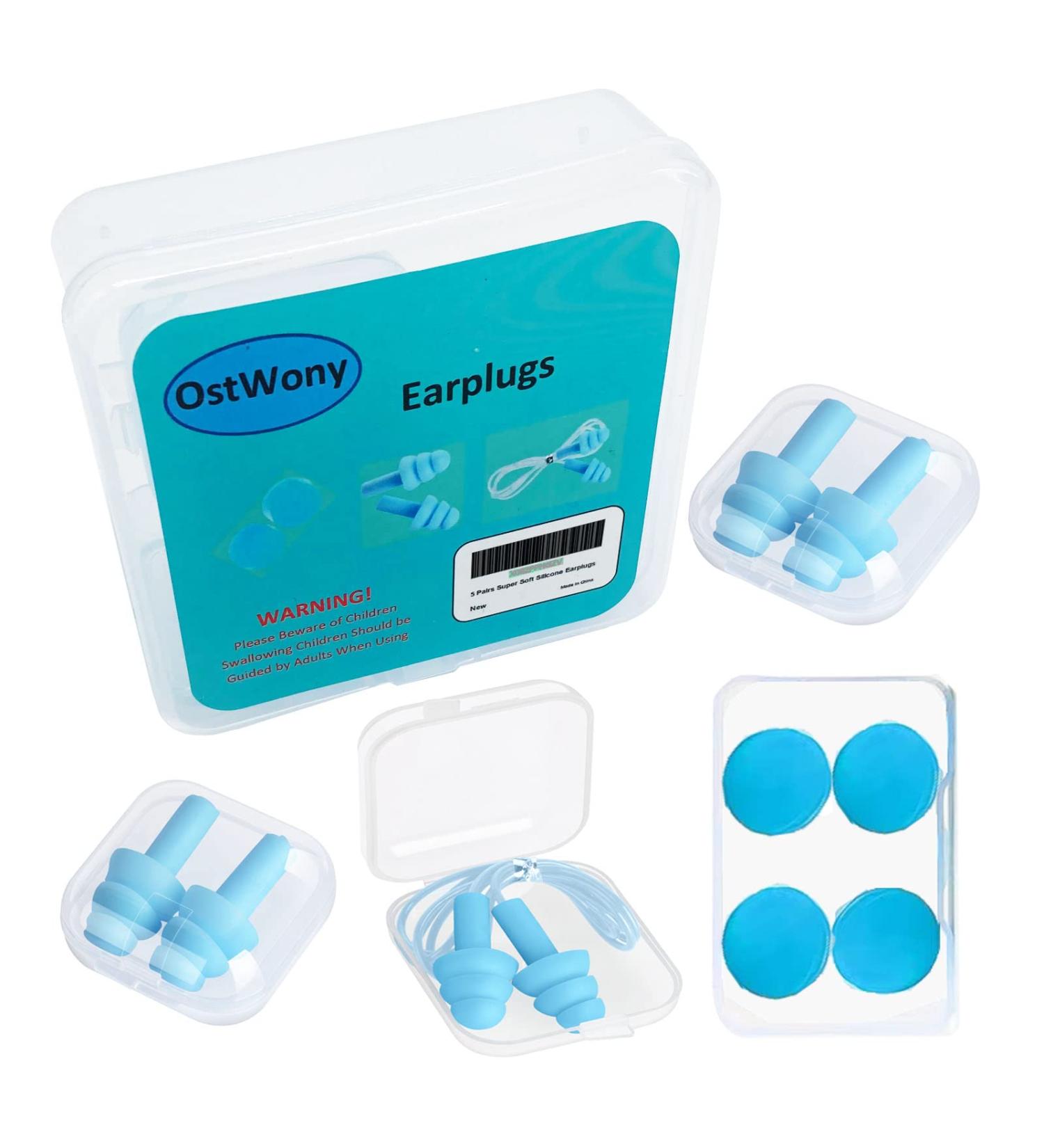 5 Pairs Reusable Super Soft Silicone Earplugs  Comfortable Ear Plugs That can Quickly Eliminate Noise  Suitable for Swimming  Sleeping  Snoring  Working  Studying  Loud Noise - Buy Online on GoSupps.com