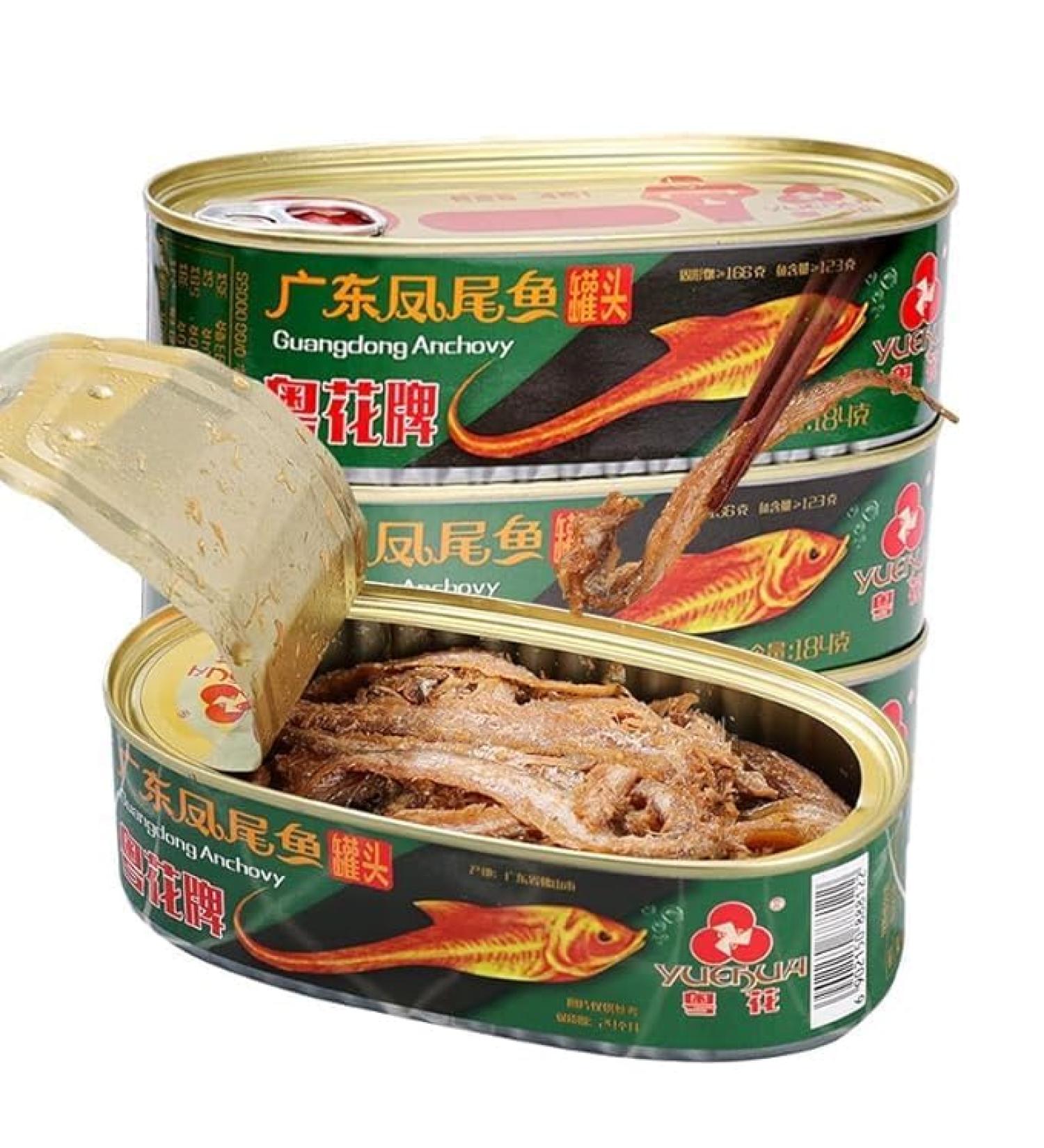 WENXUANSU:Canned seafood anchovies 12 cans total net weight 2208 grams (184gX12 tins) - Buy Online on GoSupps.com