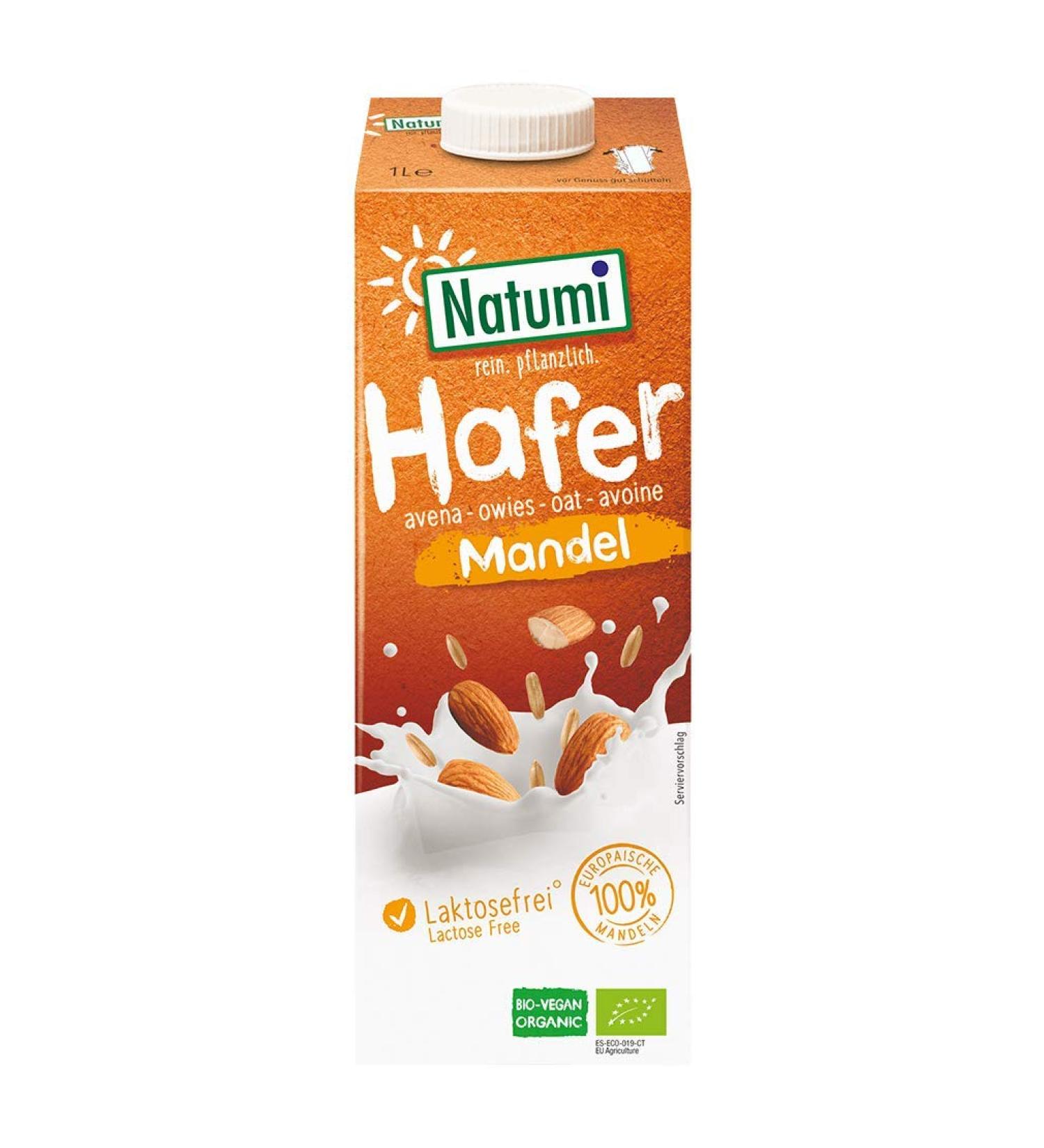 Natumi Organic Oat Drink Almond Pack of 12 (12 x 1 litre)