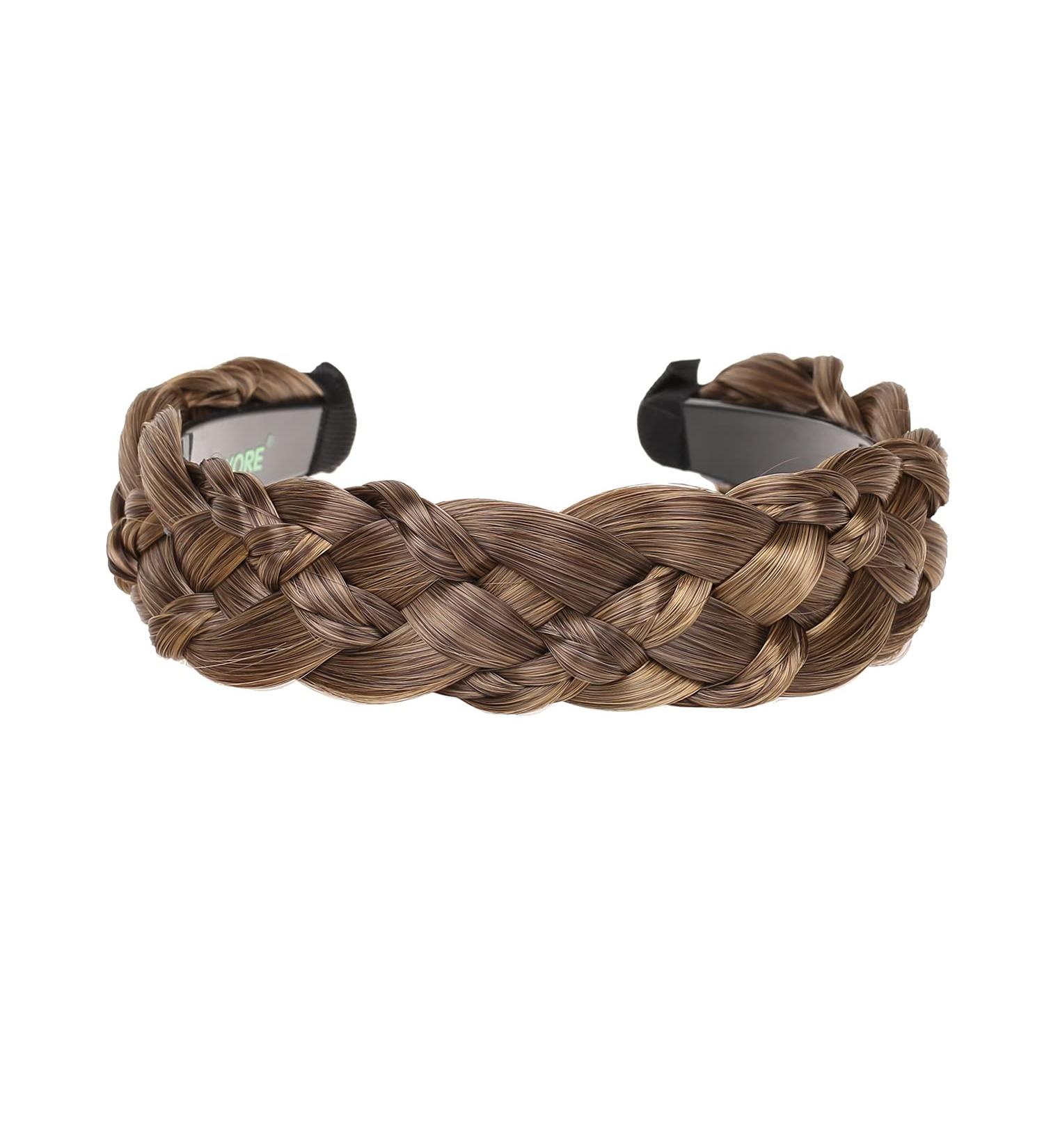 Vowyore 6 Strands Synthetic Hair Plaited Headband with Teeth Hair Band - 1-color22T/10 - Buy Online on GoSupps.com