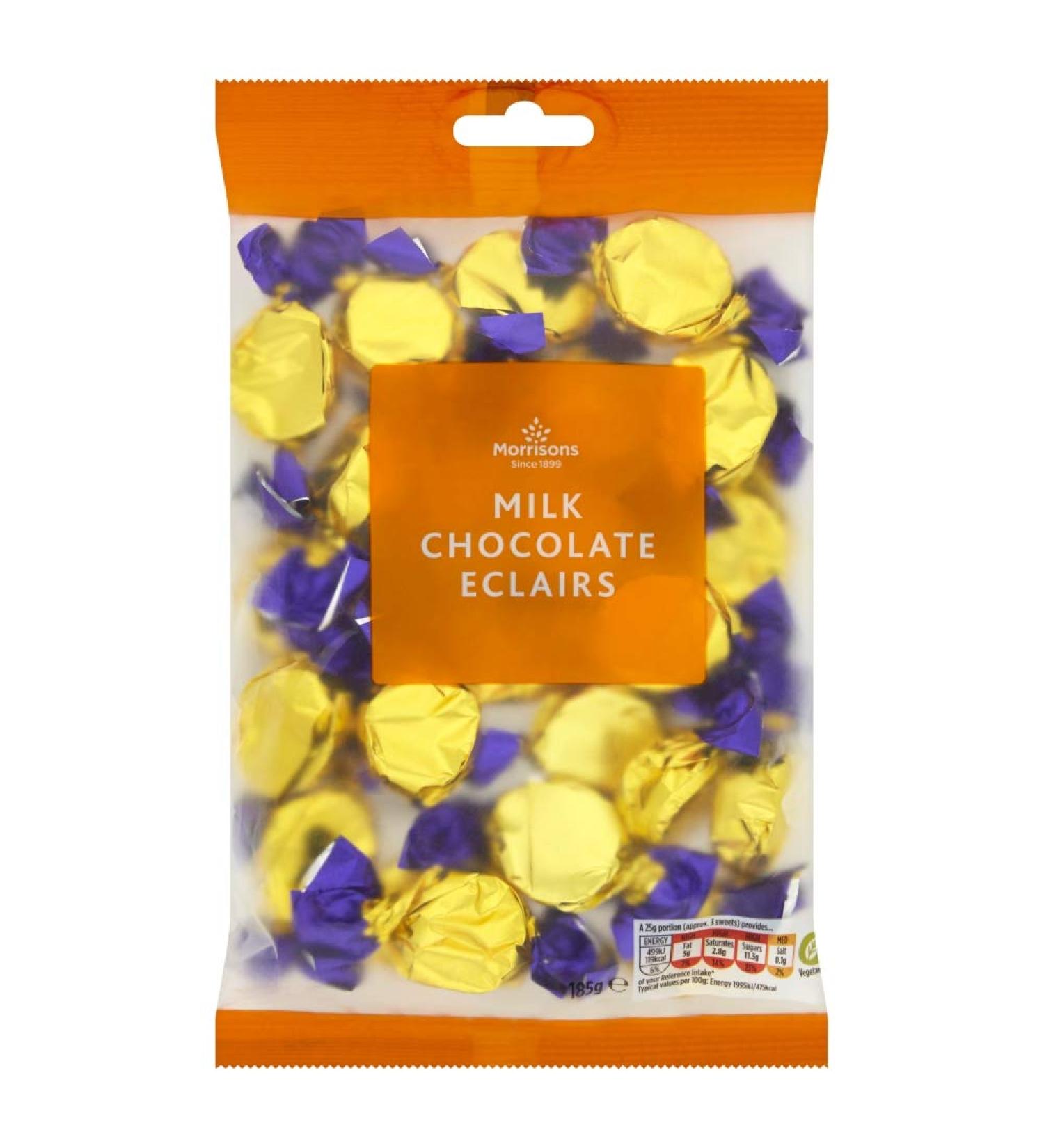 Morrisons Chocolate Eclairs 185 g x 8