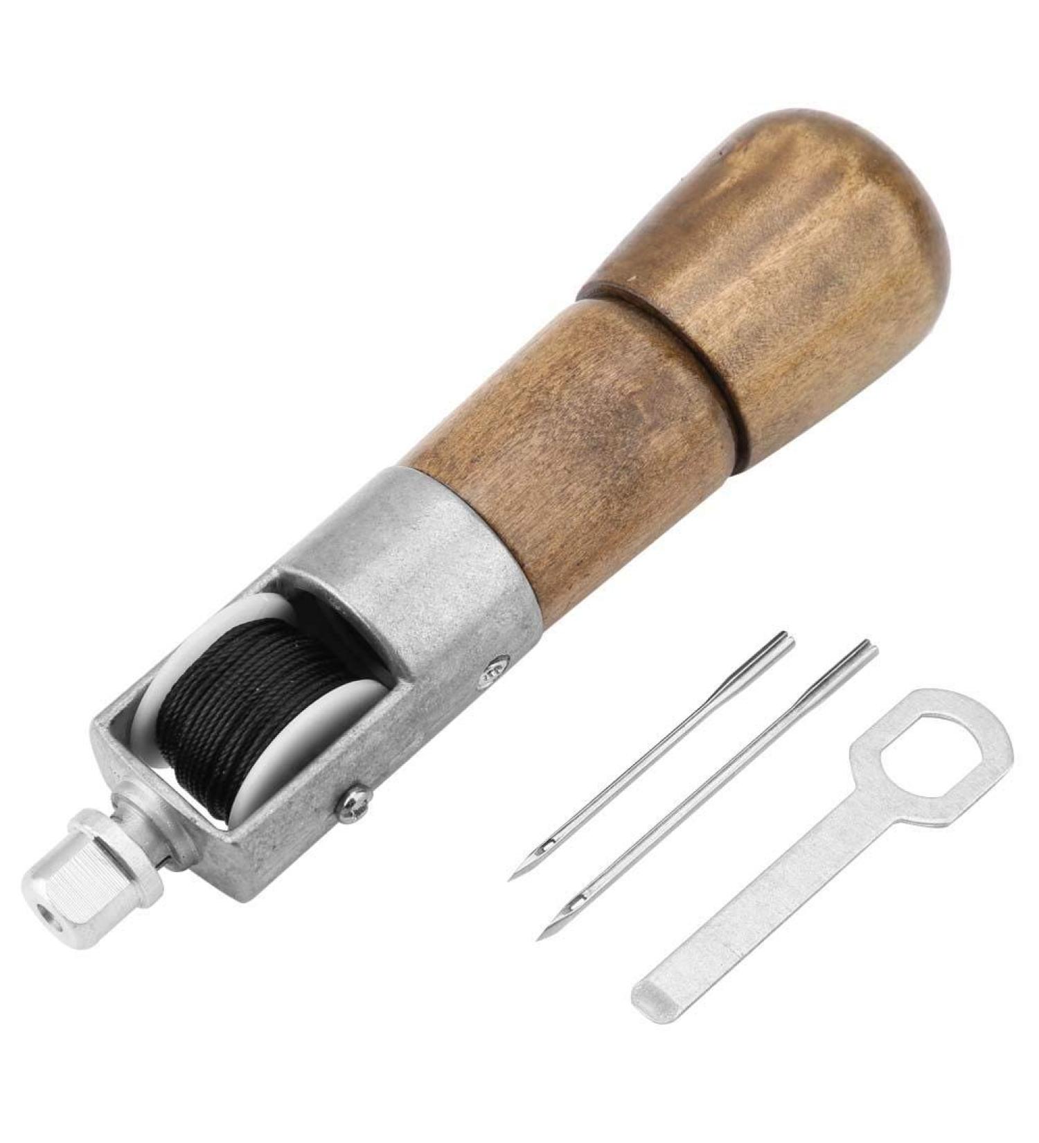 Leather and Fabric Sewing Awl Kit - Automatic Lock Stitching Tool with 2 Needles - Buy Online on GoSupps.com