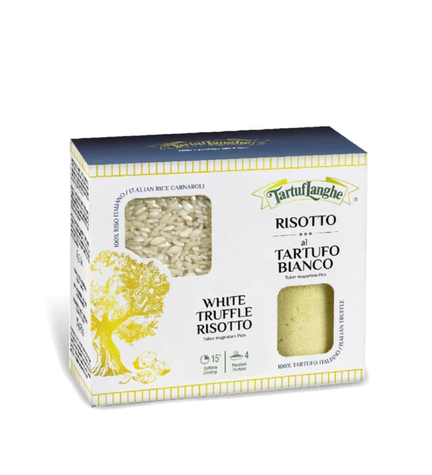 Tartuflanghe - White Truffle Risotto - Carnaroli Rice 250g and Truffle Powder Seasoning 60g - Buy Online on GoSupps.com