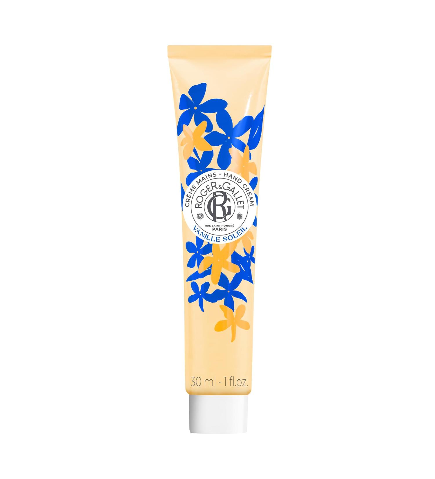 Roger&Gallet Cr me Mains Bienfaisante Vanille Soleil 30 ml Soin Nourrissant aux Notes de Jasmin et Ylang-Ylang 30 ml (Lot de 1) - Buy Online on GoSupps.com