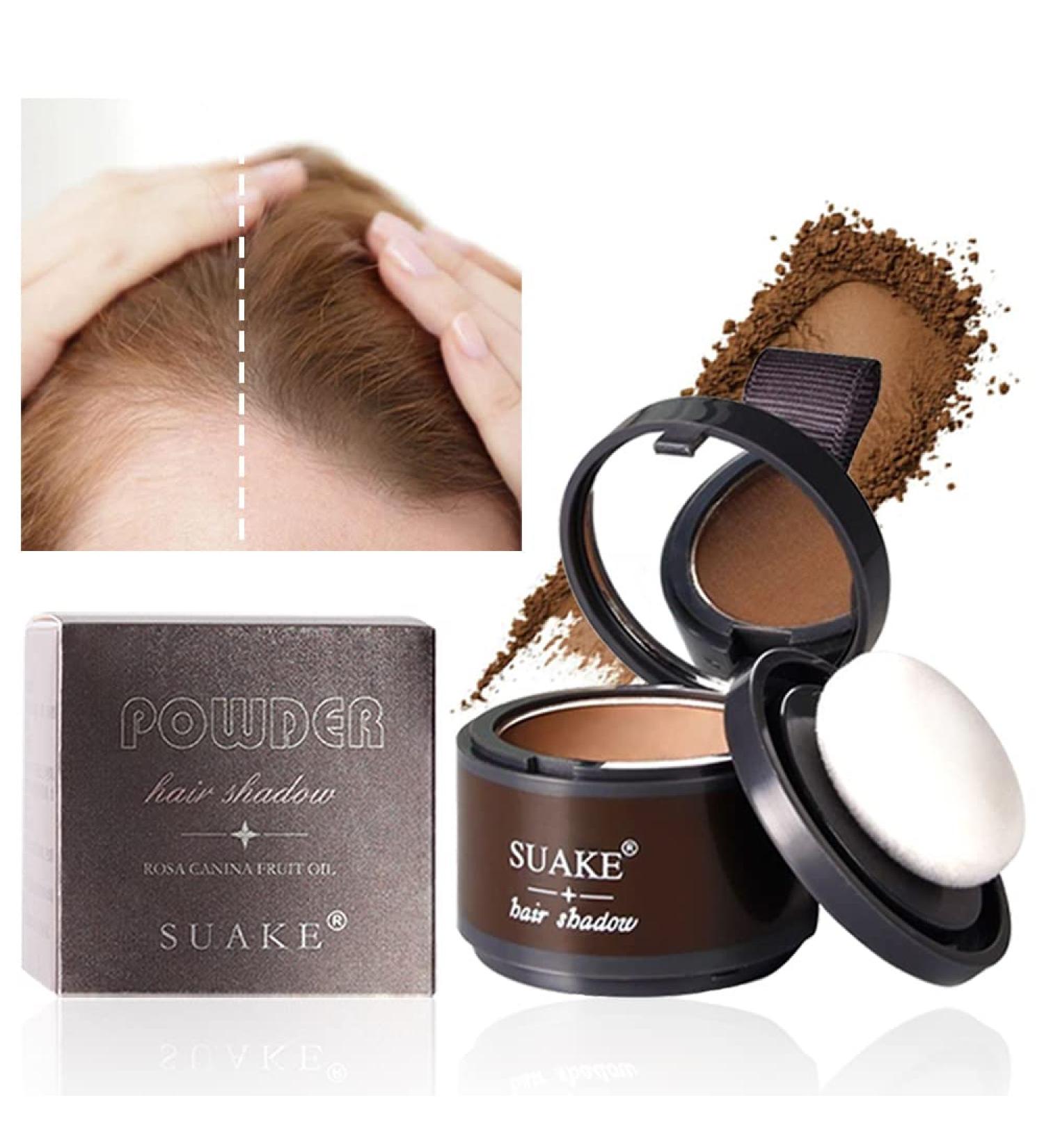 Root Touch Up Hair Shadow Powder 4g (Brown 01#) - Stain-Proof 48 Hour Formula for Full Body Hair, Beard, Thinning, Bald Spots, and Gray Roots - Locks On, Hairline Powder - Buy Online on GoSupps.com