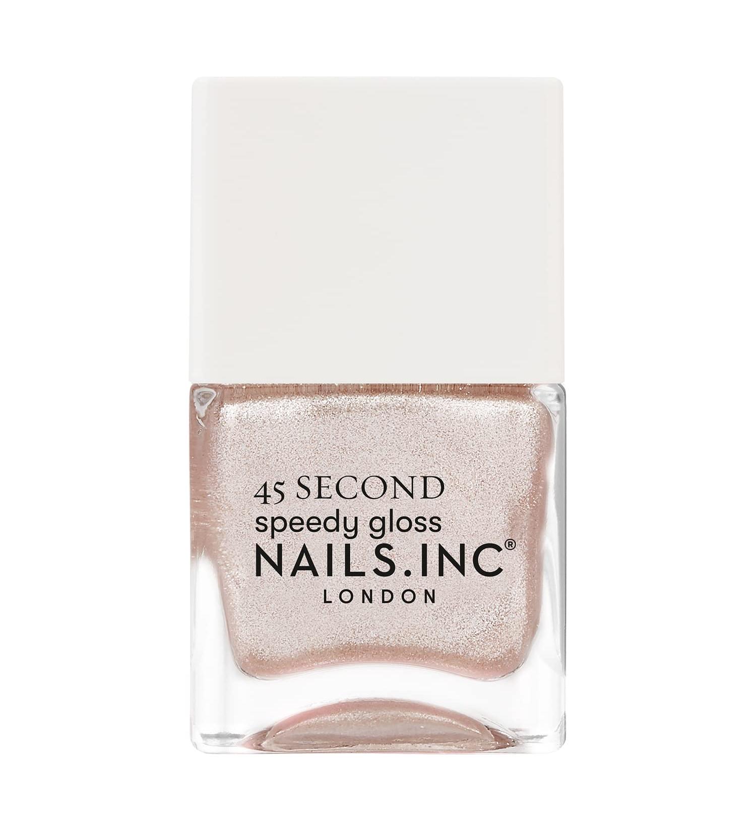 Nails 45 Second Speedy Gloss Keeping It Real In Kensington 14ml Shimmery Pink Nail Polish - Buy Online on GoSupps.com