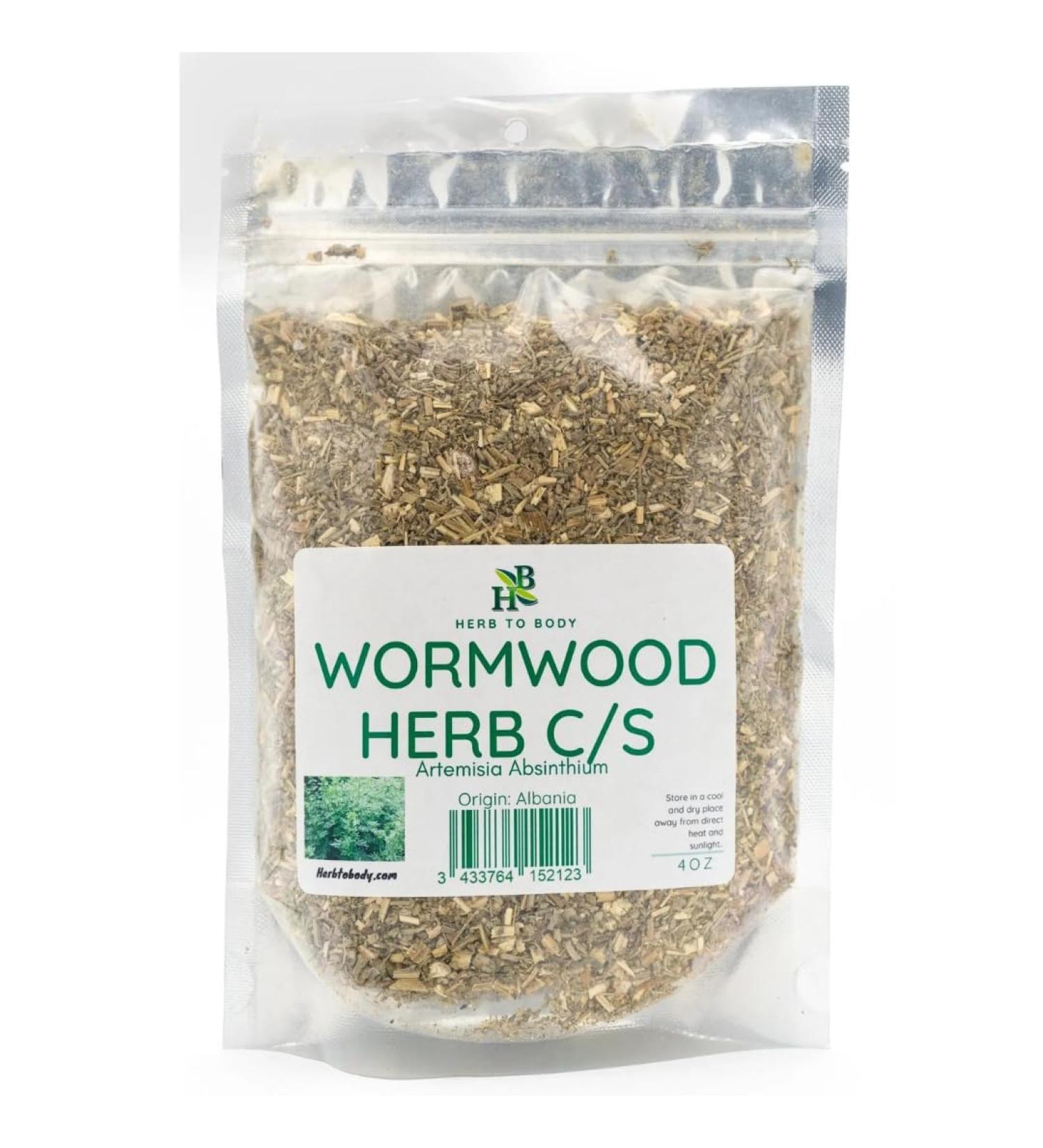 Wormwood Herb C/S | Cut & Sifted | Artemisia Absinthium | Wildcrafted | 4oz