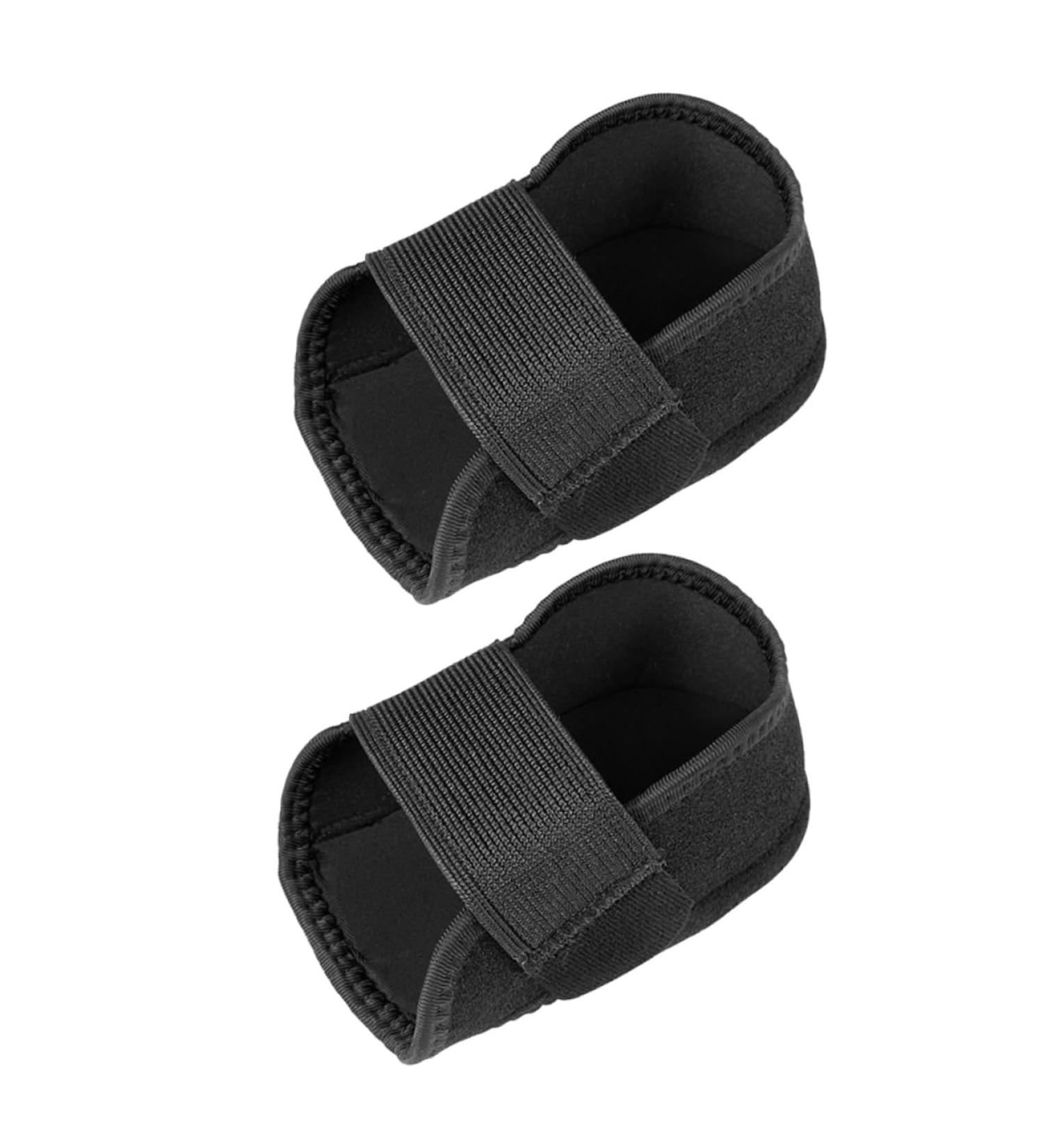 FRCOLOR Reusable Heel Protector Pads - Gel Cups for Dry Heels Non-Slip Black Heel Covers - Key Chain & Roller Bottles Included - Buy Online on GoSupps.com