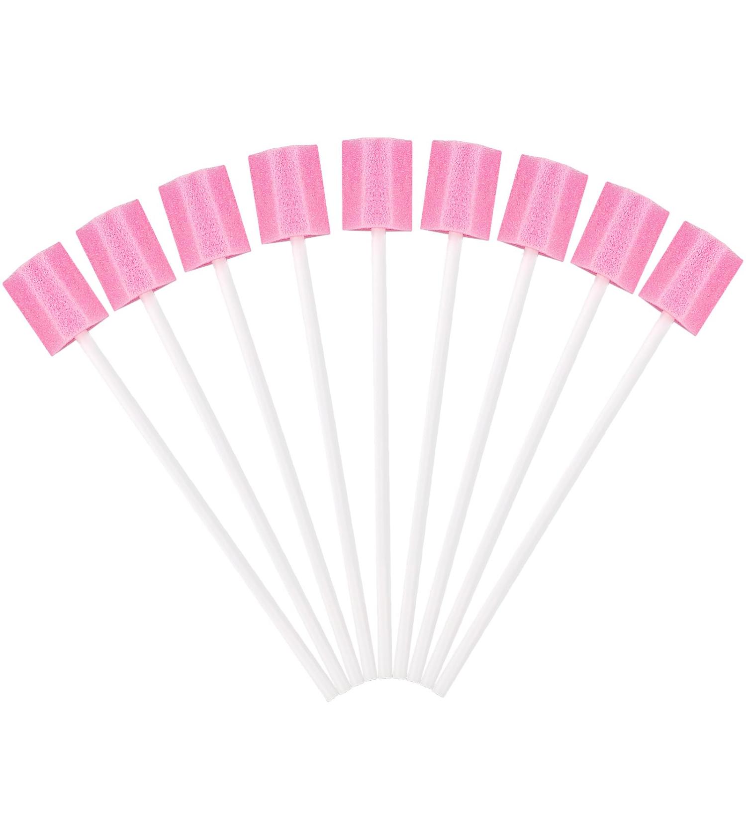 100PCS Oral Swabs Dental Sponge Swab for End of Life Care | Disposable Mouth Cleaning Tool - Buy Online on GoSupps.com