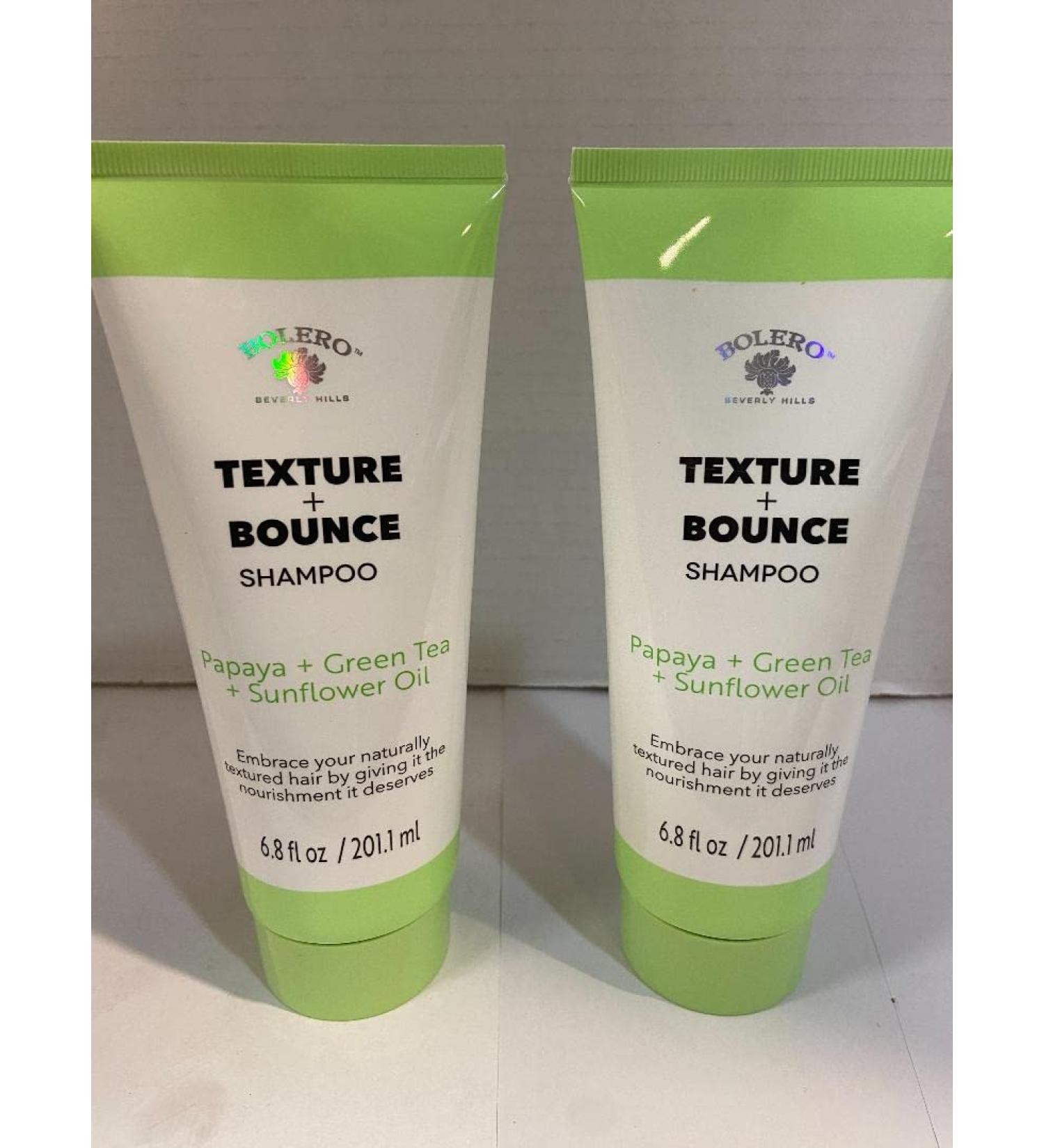 Texture + Bounce Shampoo Papaya + Green Tea + Sunflower Oil (2 EA 6.8 oz)