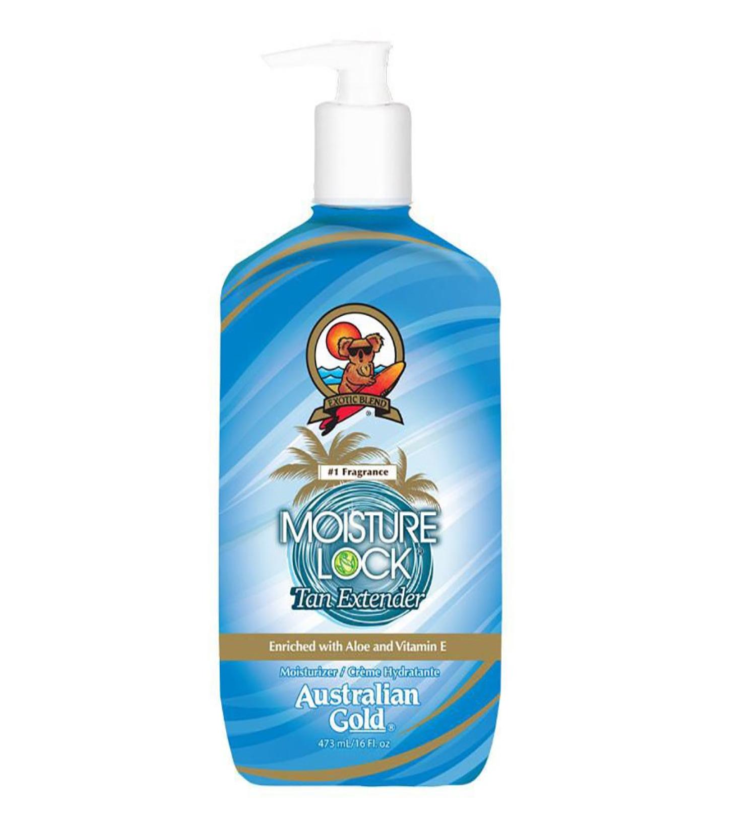 Australian Gold Moist Lock Tan Extender 16 Ounce Pump (473ml) (Pack of 2)